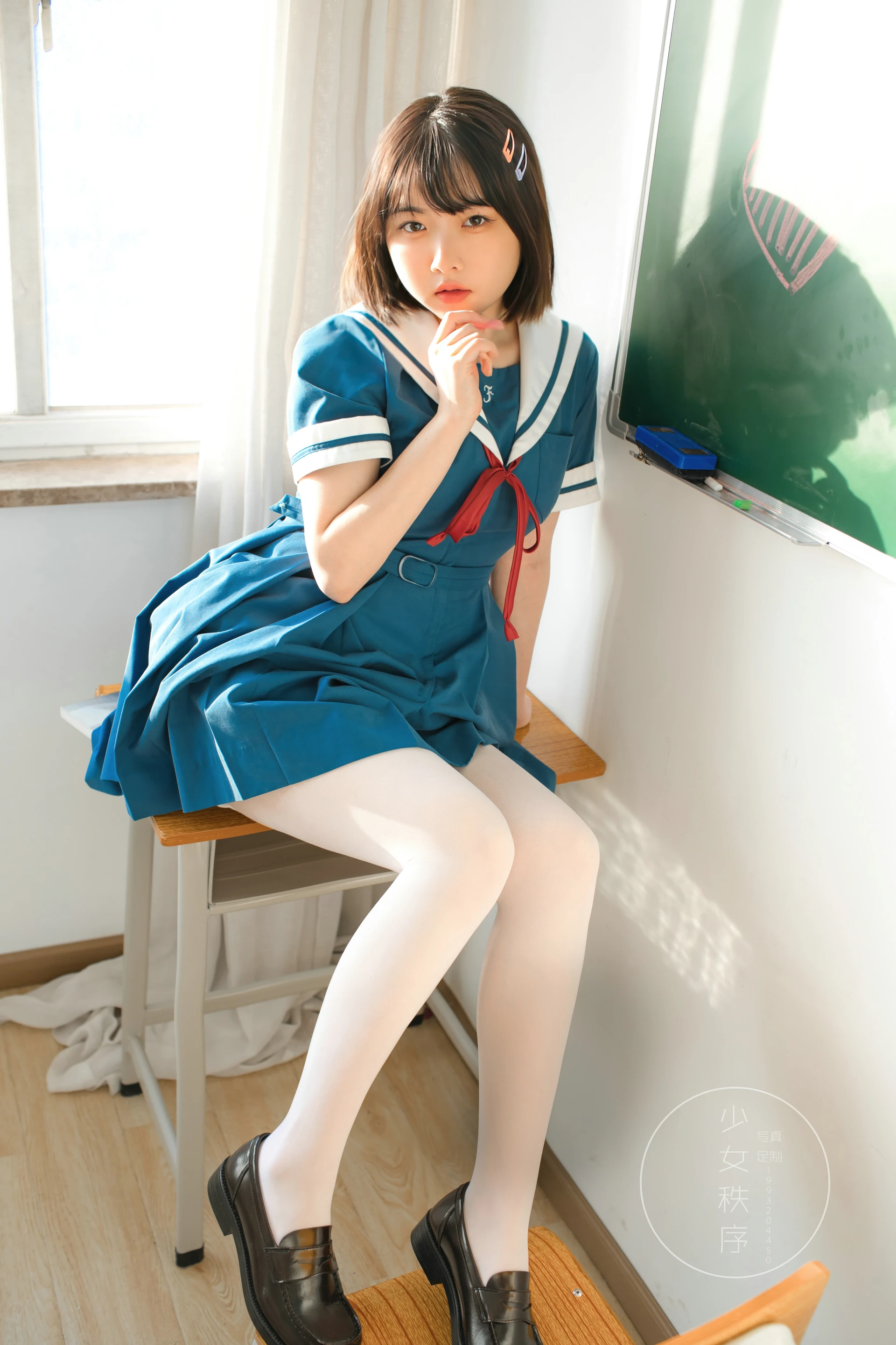 niebu-11少女秩序 内部定制 NO.11 白丝JK制服 [54P-1.16GB]JK制服, 少女秩序, 白丝, 美腿, 美足
