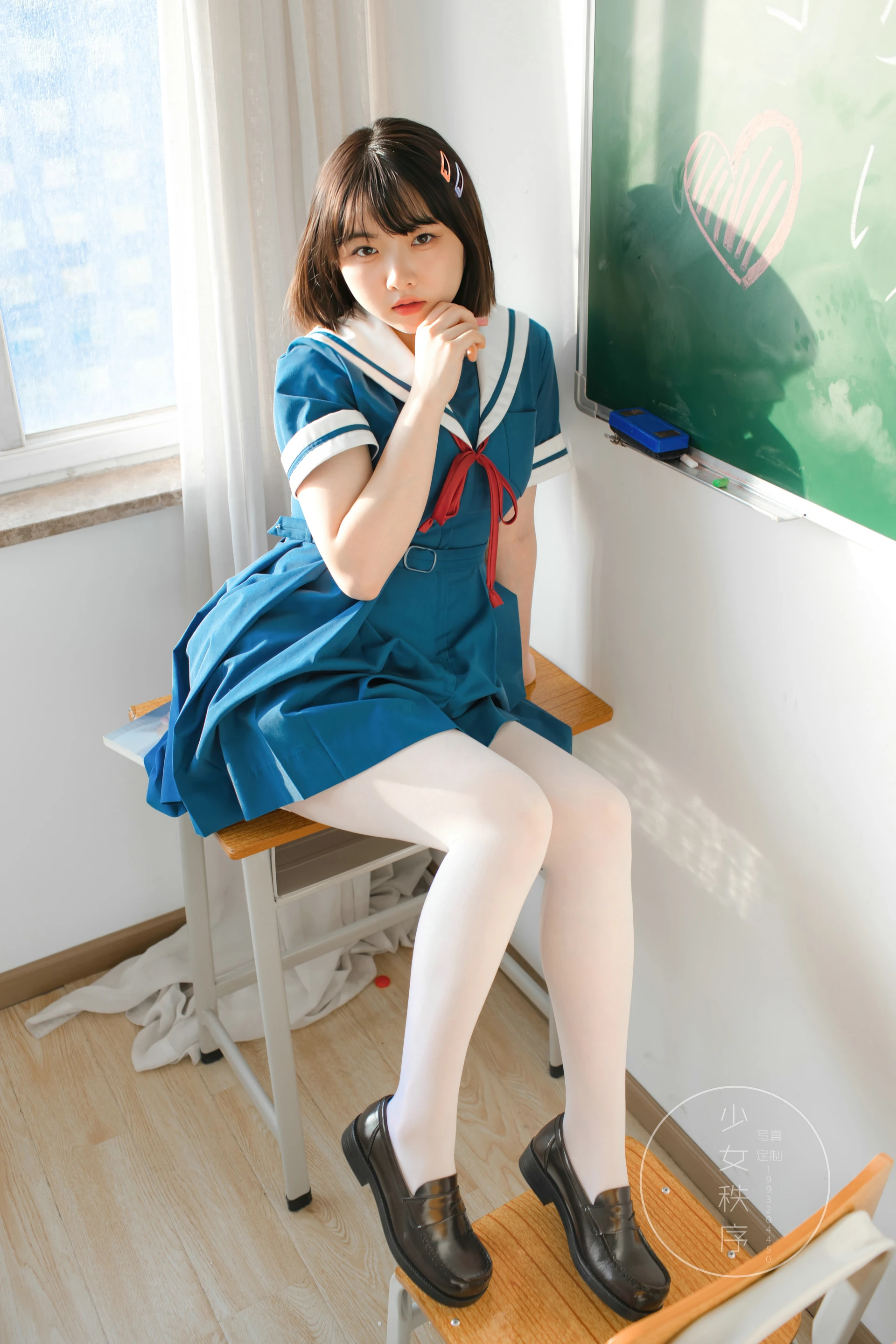 niebu-11少女秩序 内部定制 NO.11 白丝JK制服 [54P-1.16GB]JK制服, 少女秩序, 白丝, 美腿, 美足