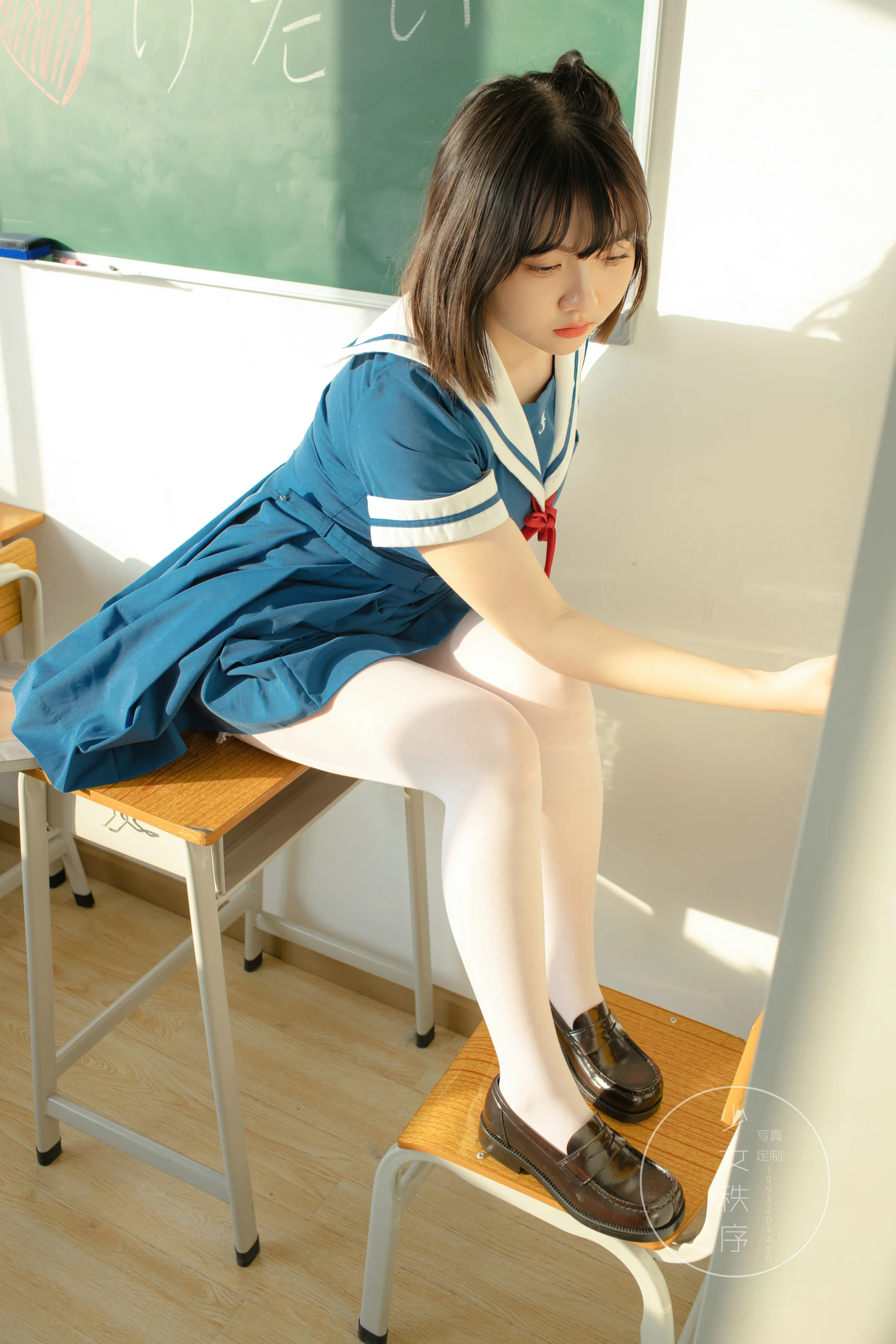 niebu-11少女秩序 内部定制 NO.11 白丝JK制服 [54P-1.16GB]JK制服, 少女秩序, 白丝, 美腿, 美足