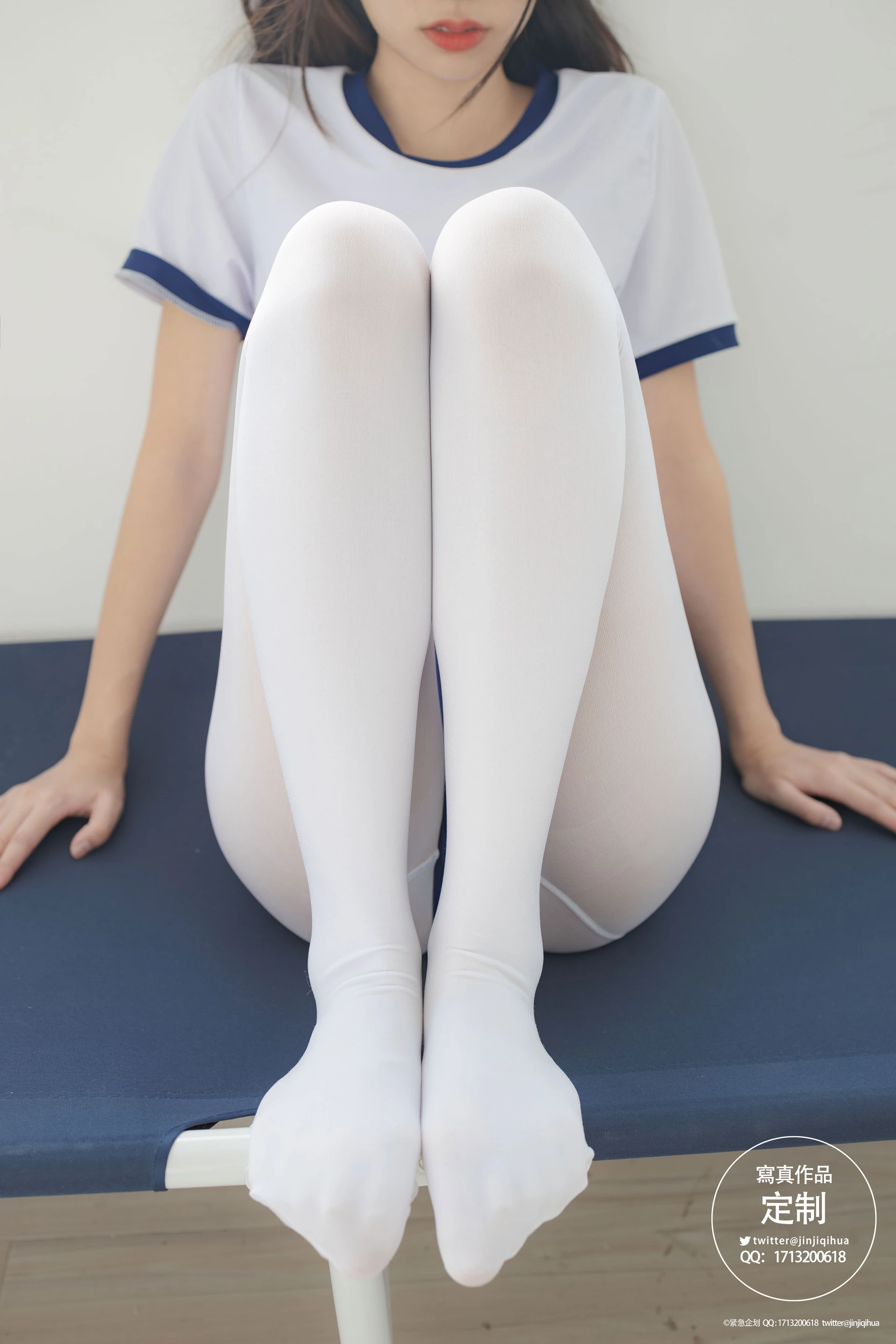 紧急企划 VOL.004 [69P1V-467M] 一只喵喵梓一只喵喵梓, 体操服, 双马尾, 可爱, 死库水, 白丝, 紧急企划, 美腿, 美足, 蕾丝