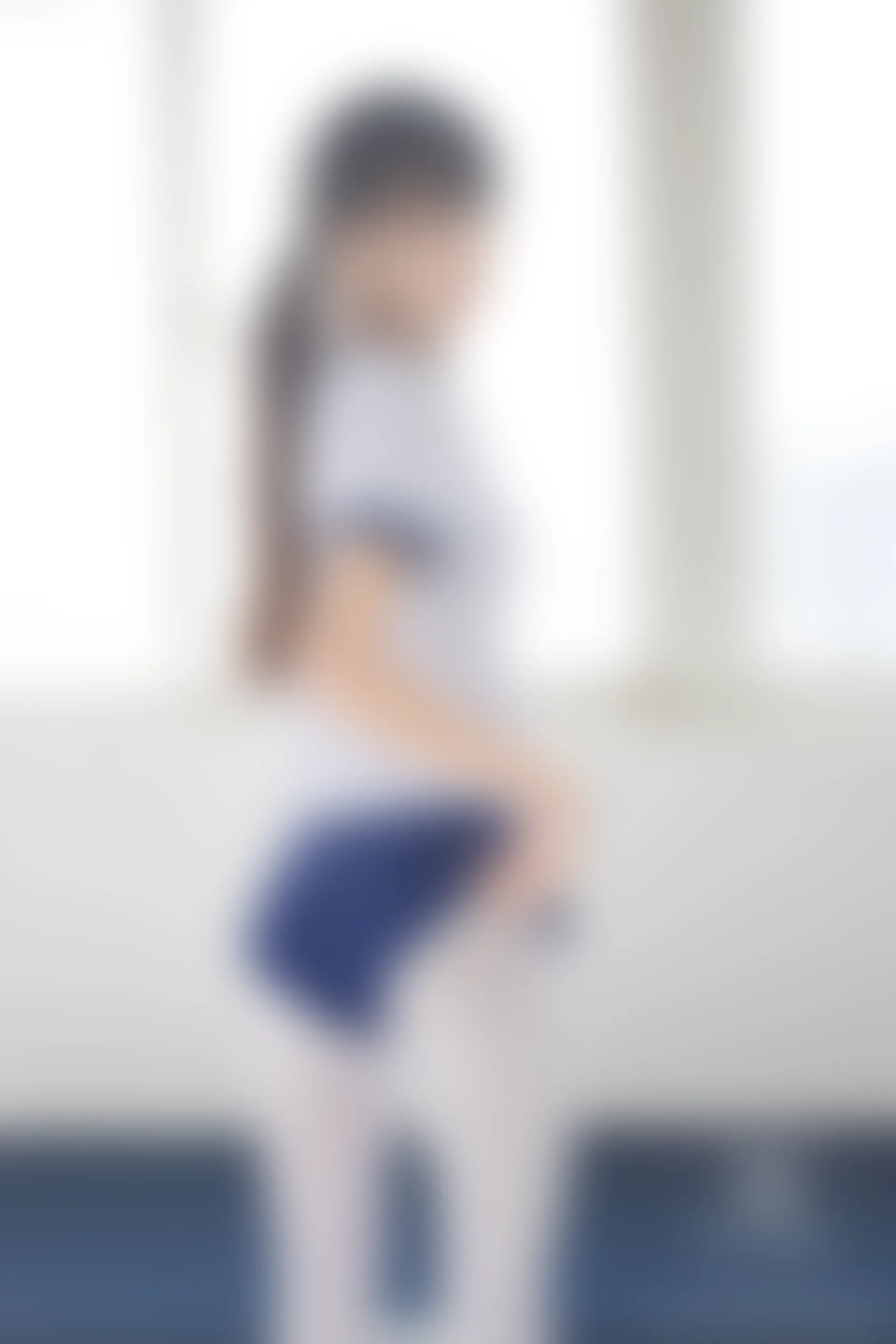 紧急企划 VOL.004 [69P1V-467M] 一只喵喵梓一只喵喵梓, 体操服, 双马尾, 可爱, 死库水, 白丝, 紧急企划, 美腿, 美足, 蕾丝