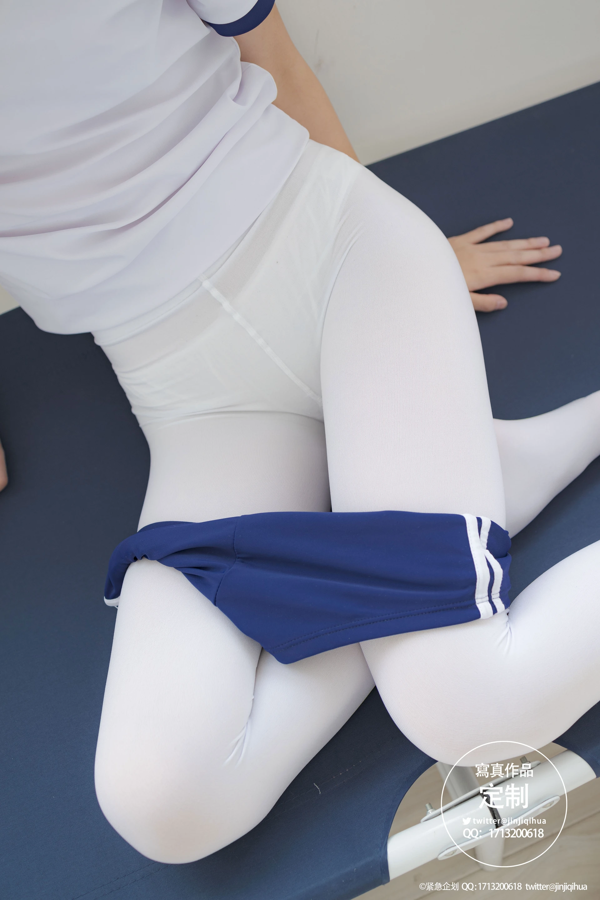 紧急企划 VOL.004 [69P1V-467M] 一只喵喵梓一只喵喵梓, 体操服, 双马尾, 可爱, 死库水, 白丝, 紧急企划, 美腿, 美足, 蕾丝