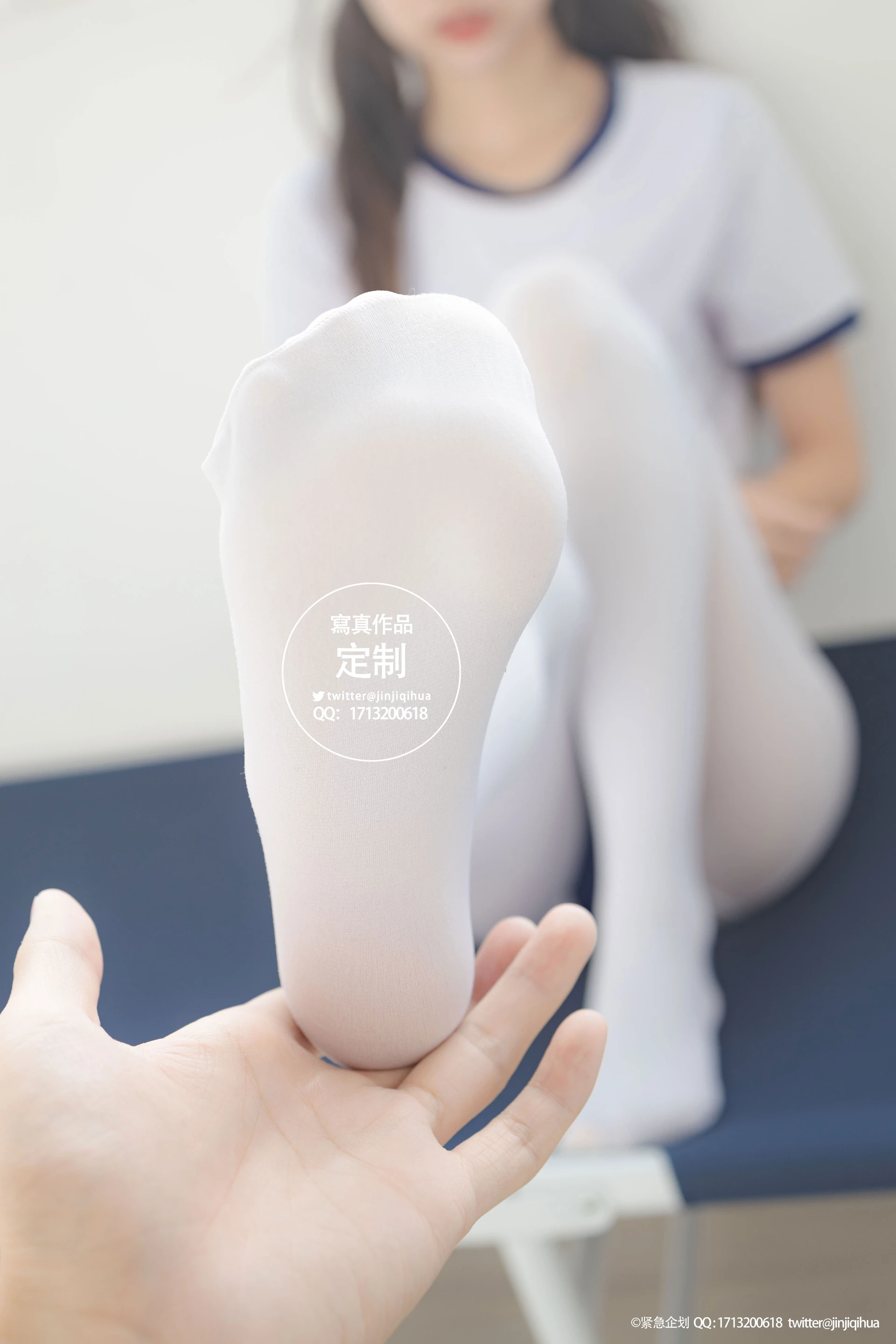 紧急企划 VOL.004 [69P1V-467M] 一只喵喵梓一只喵喵梓, 体操服, 双马尾, 可爱, 死库水, 白丝, 紧急企划, 美腿, 美足, 蕾丝