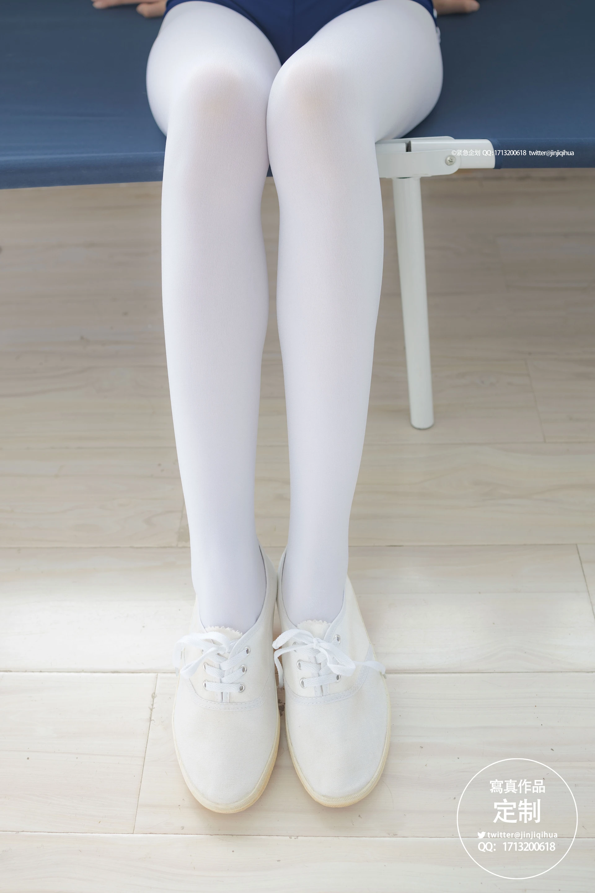 紧急企划 VOL.004 [69P1V-467M] 一只喵喵梓一只喵喵梓, 体操服, 双马尾, 可爱, 死库水, 白丝, 紧急企划, 美腿, 美足, 蕾丝