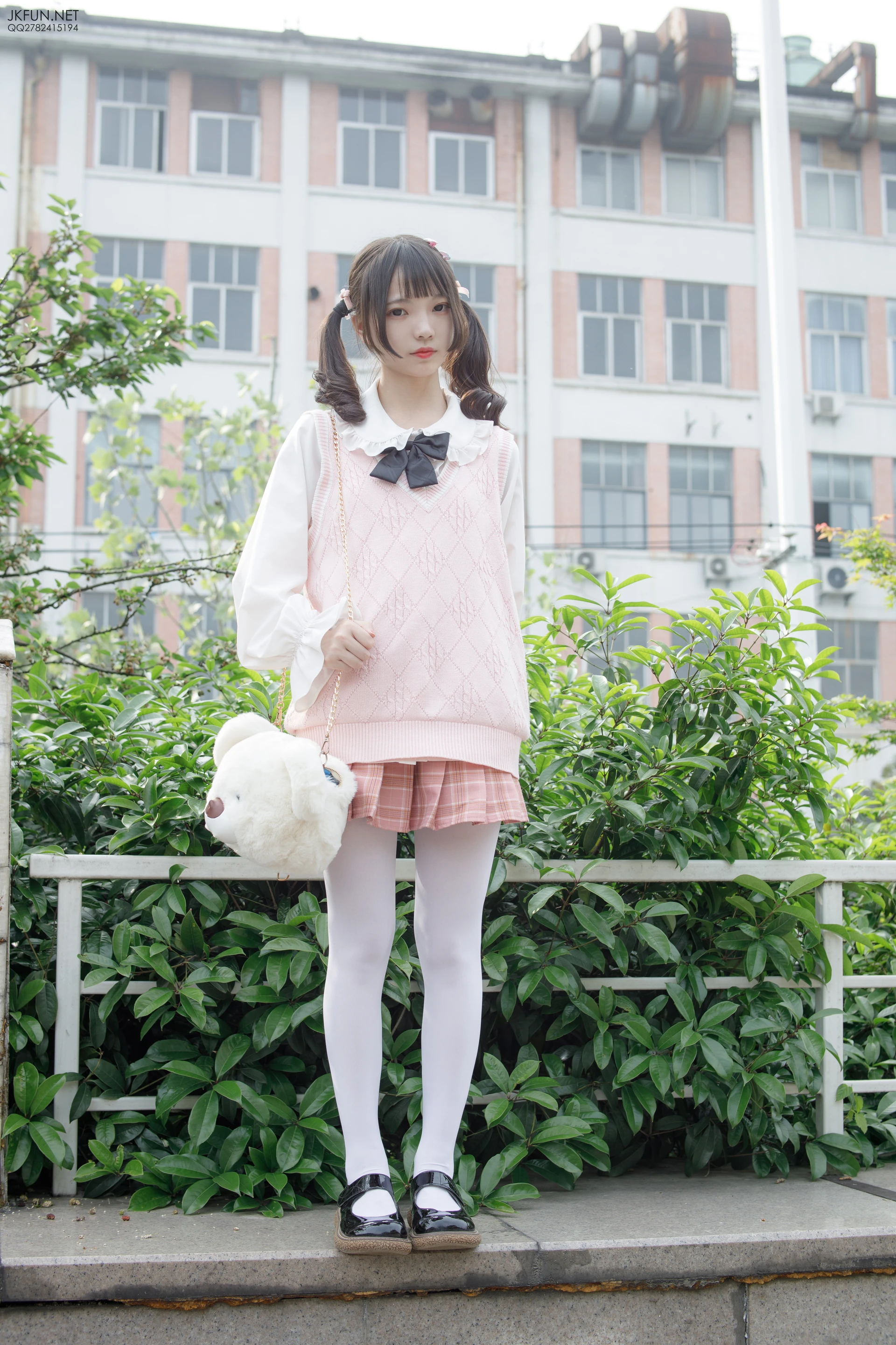 JKFUN-007 [126P1V-2.71G]JKFUN, 制服, 可爱, 学生装, 森萝财团, 白丝, 美腿