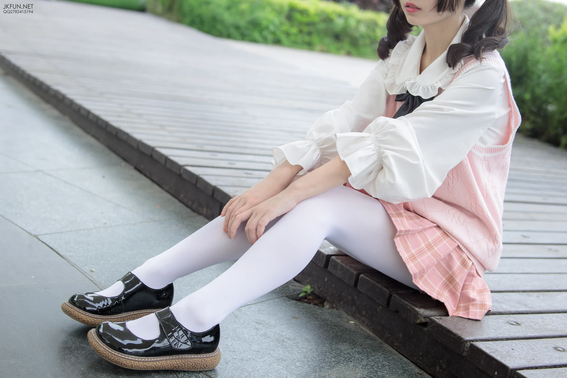 JKFUN-007 [126P1V-2.71G]JKFUN, 制服, 可爱, 学生装, 森萝财团, 白丝, 美腿