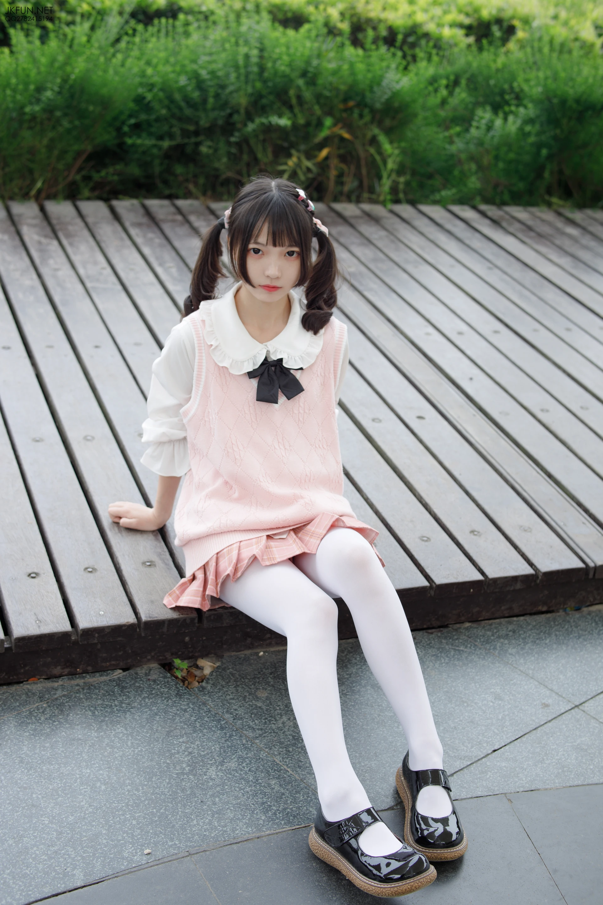 JKFUN-007 [126P1V-2.71G]JKFUN, 制服, 可爱, 学生装, 森萝财团, 白丝, 美腿
