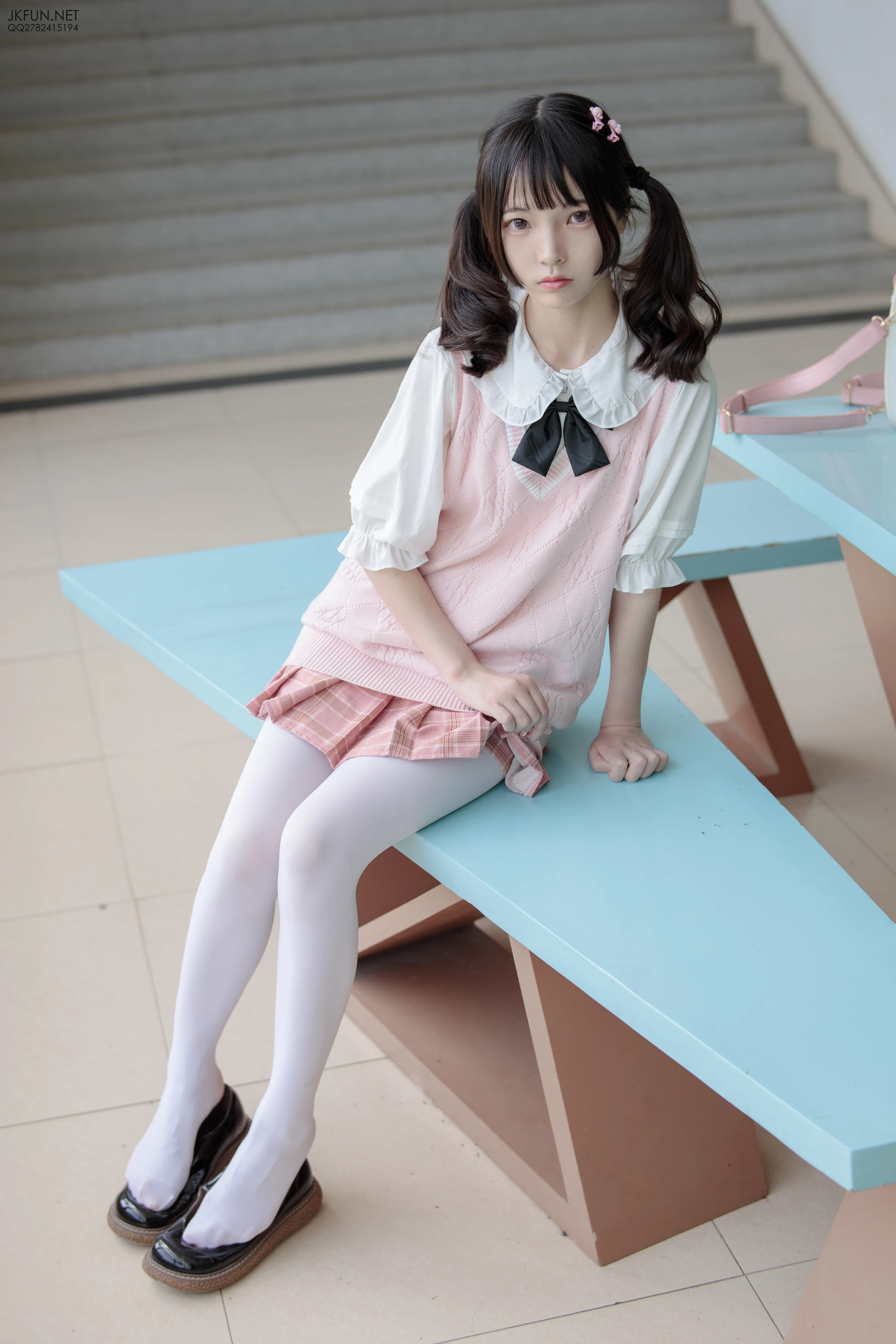 JKFUN-007 [126P1V-2.71G]JKFUN, 制服, 可爱, 学生装, 森萝财团, 白丝, 美腿