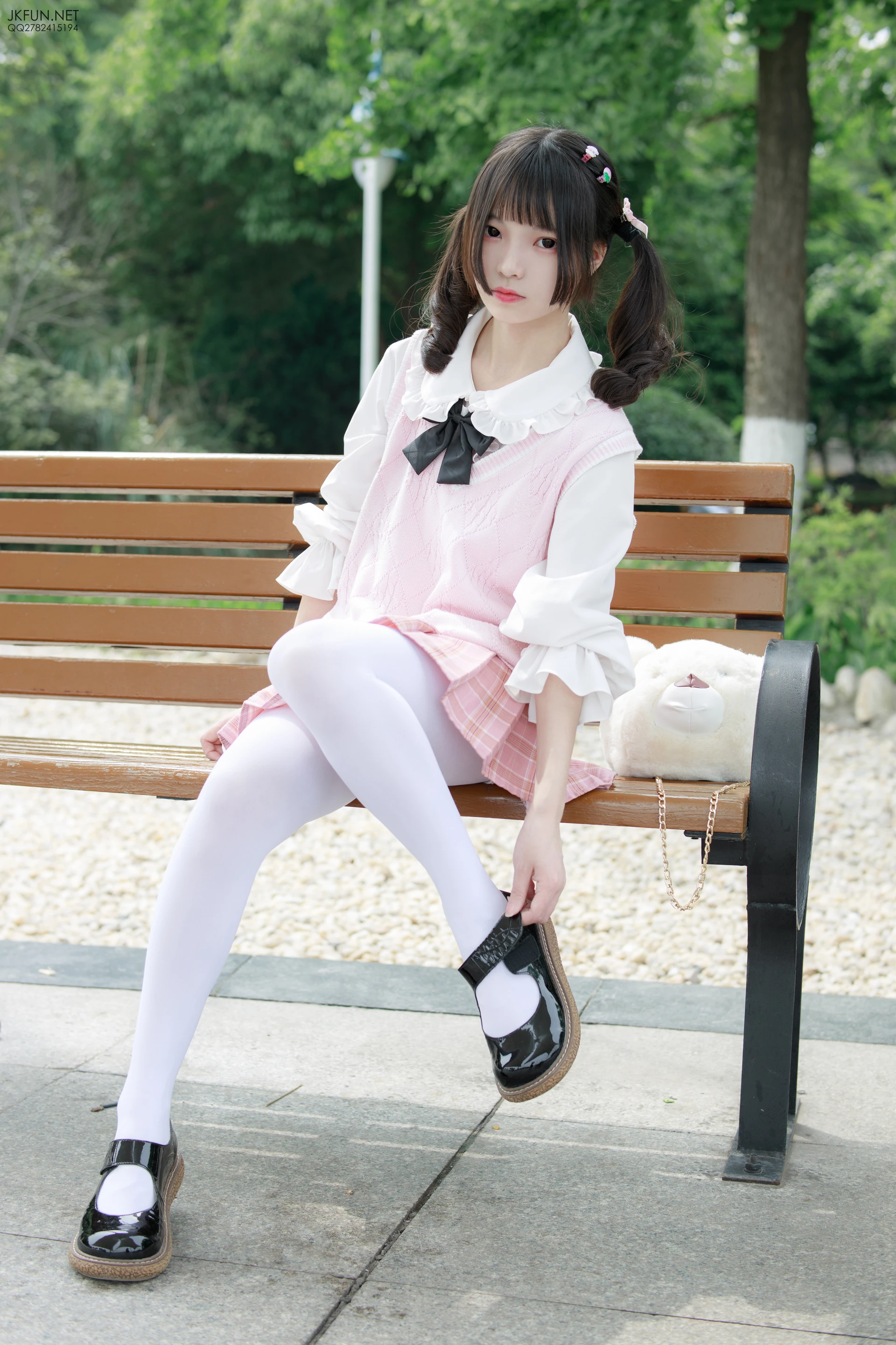 JKFUN-007 [126P1V-2.71G]JKFUN, 制服, 可爱, 学生装, 森萝财团, 白丝, 美腿