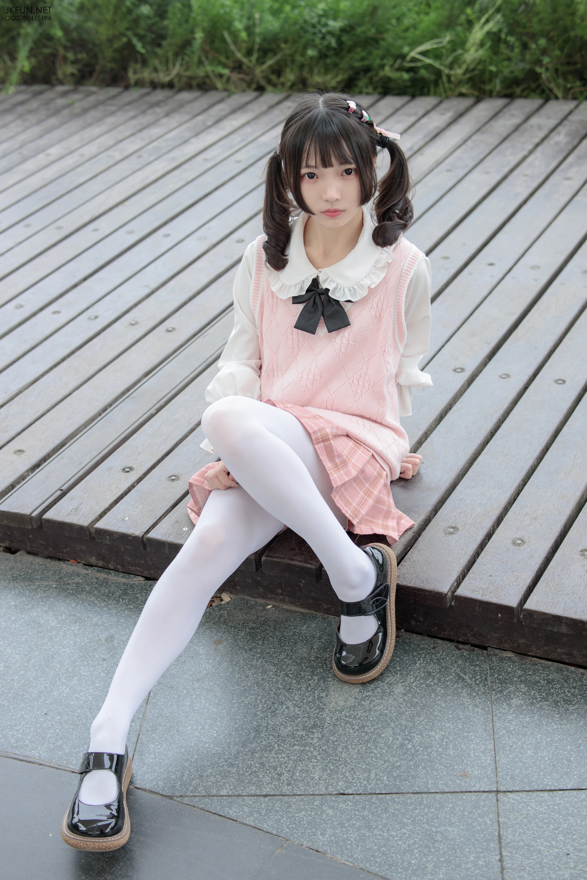 JKFUN-007 [126P1V-2.71G]JKFUN, 制服, 可爱, 学生装, 森萝财团, 白丝, 美腿