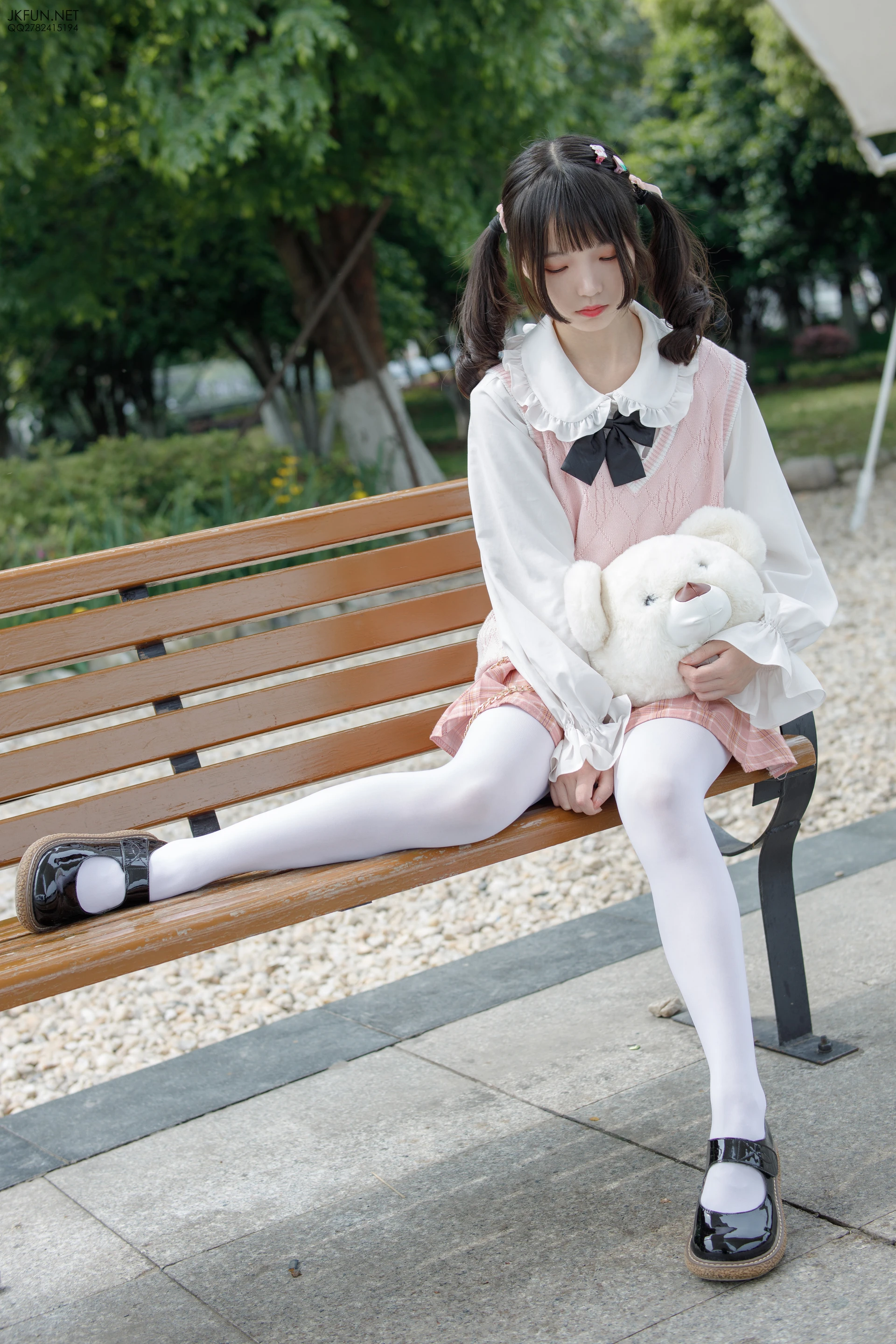JKFUN-007 [126P1V-2.71G]JKFUN, 制服, 可爱, 学生装, 森萝财团, 白丝, 美腿