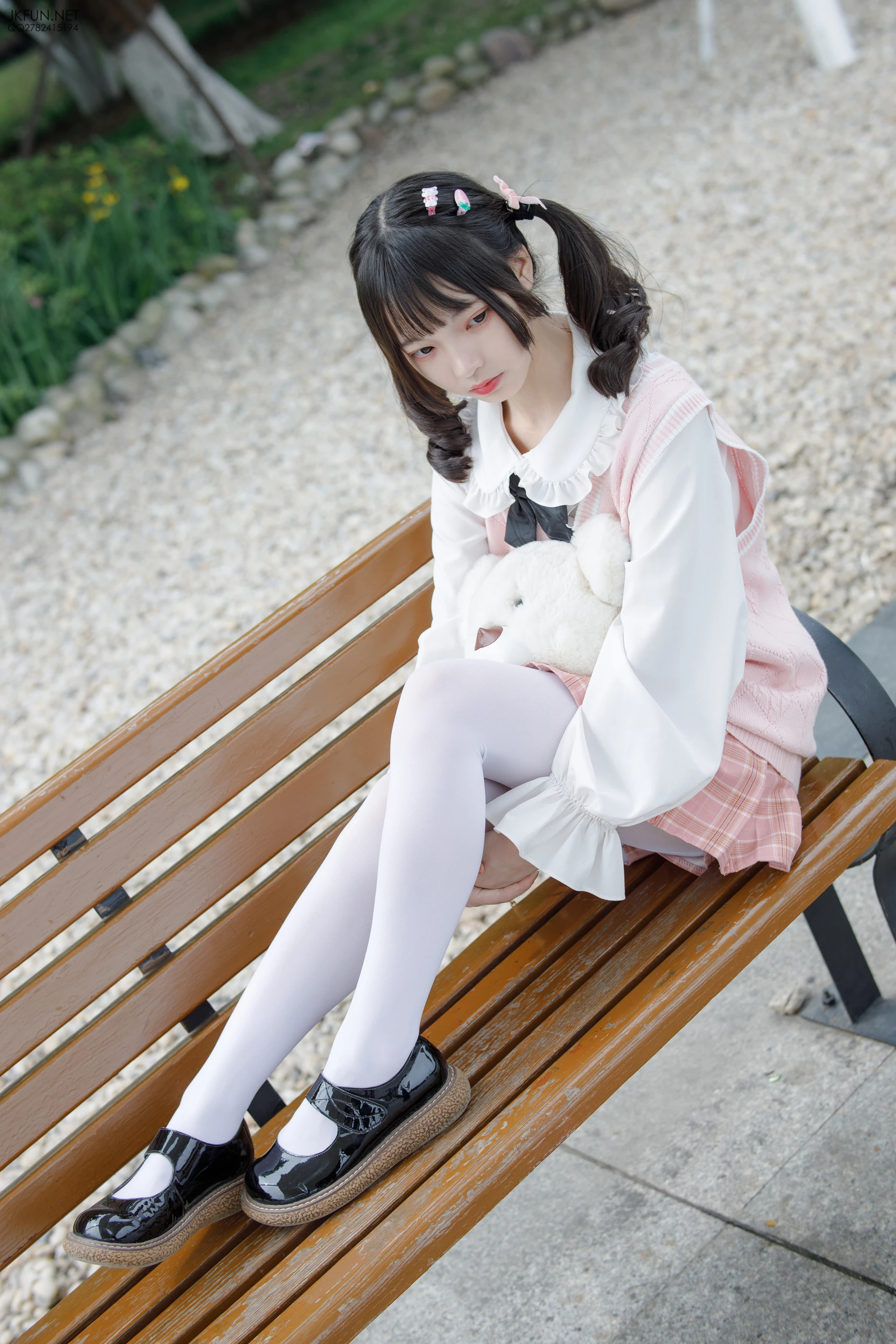 JKFUN-007 [126P1V-2.71G]JKFUN, 制服, 可爱, 学生装, 森萝财团, 白丝, 美腿