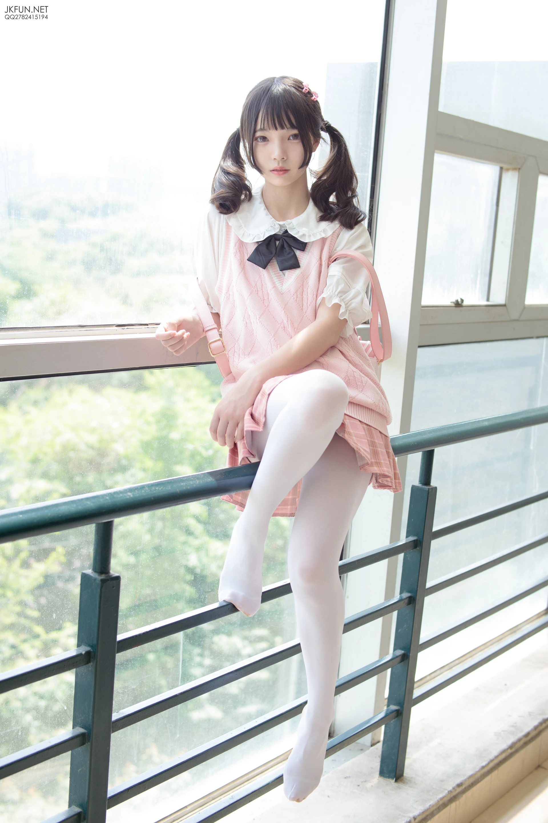 JKFUN-007 [126P1V-2.71G]JKFUN, 制服, 可爱, 学生装, 森萝财团, 白丝, 美腿