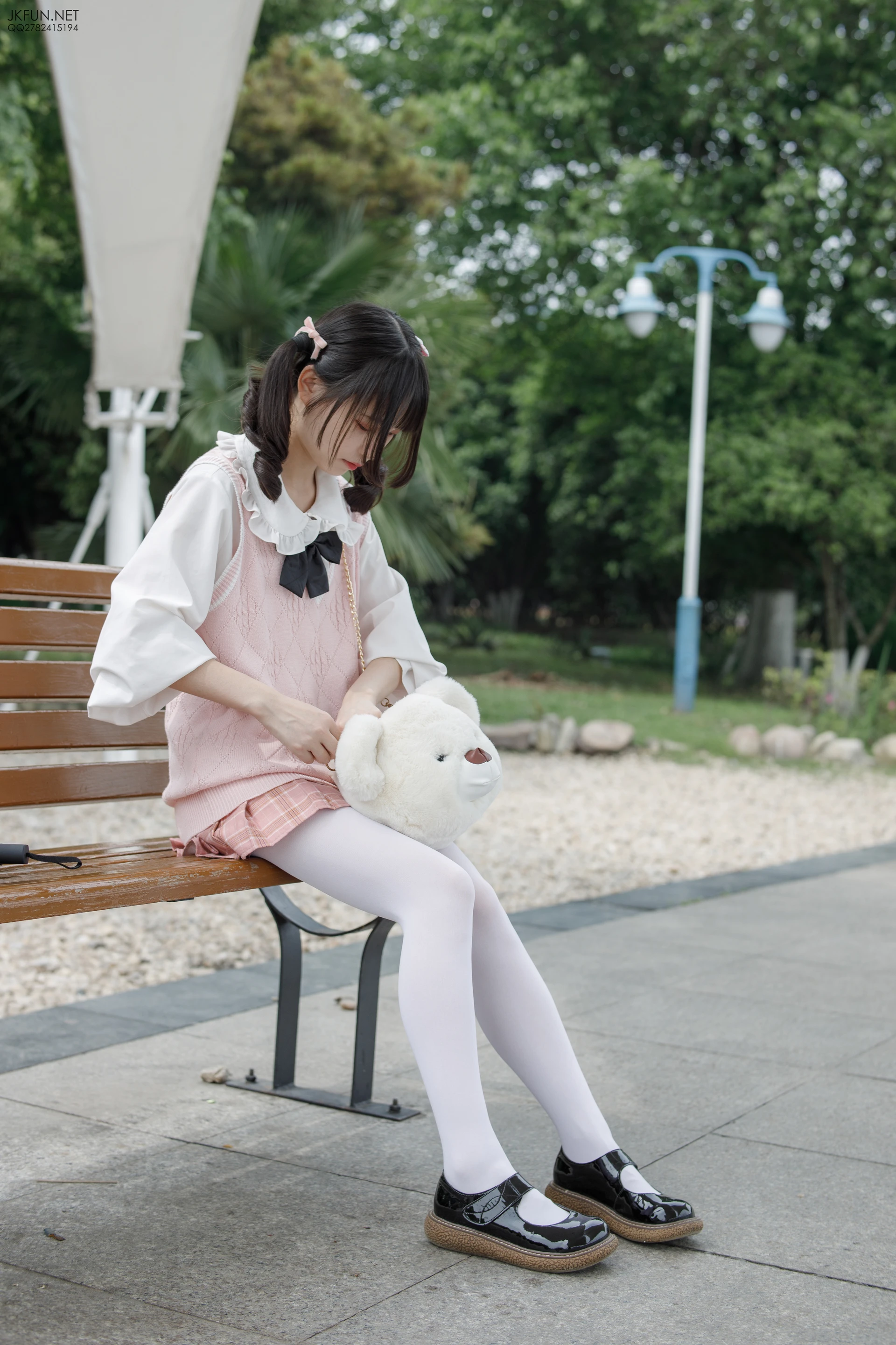JKFUN-007 [126P1V-2.71G]JKFUN, 制服, 可爱, 学生装, 森萝财团, 白丝, 美腿