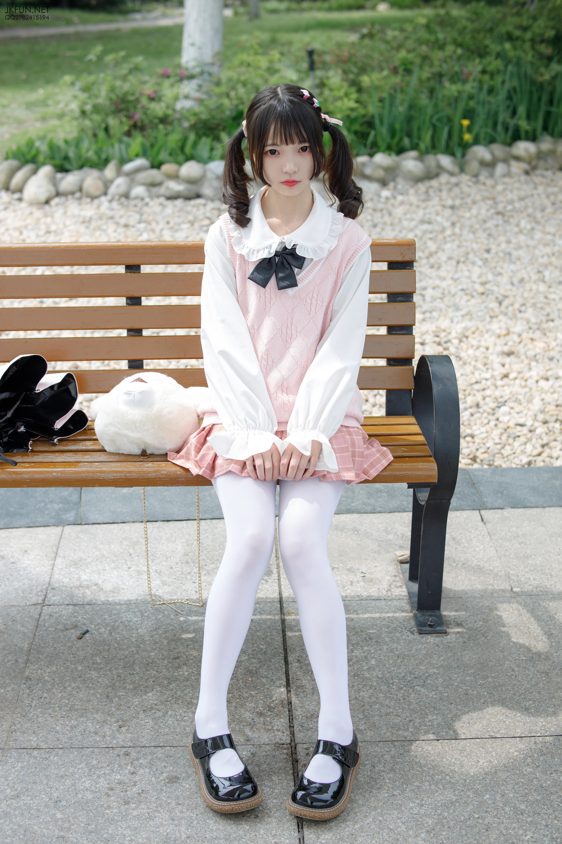 JKFUN-007 [126P1V-2.71G]JKFUN, 制服, 可爱, 学生装, 森萝财团, 白丝, 美腿
