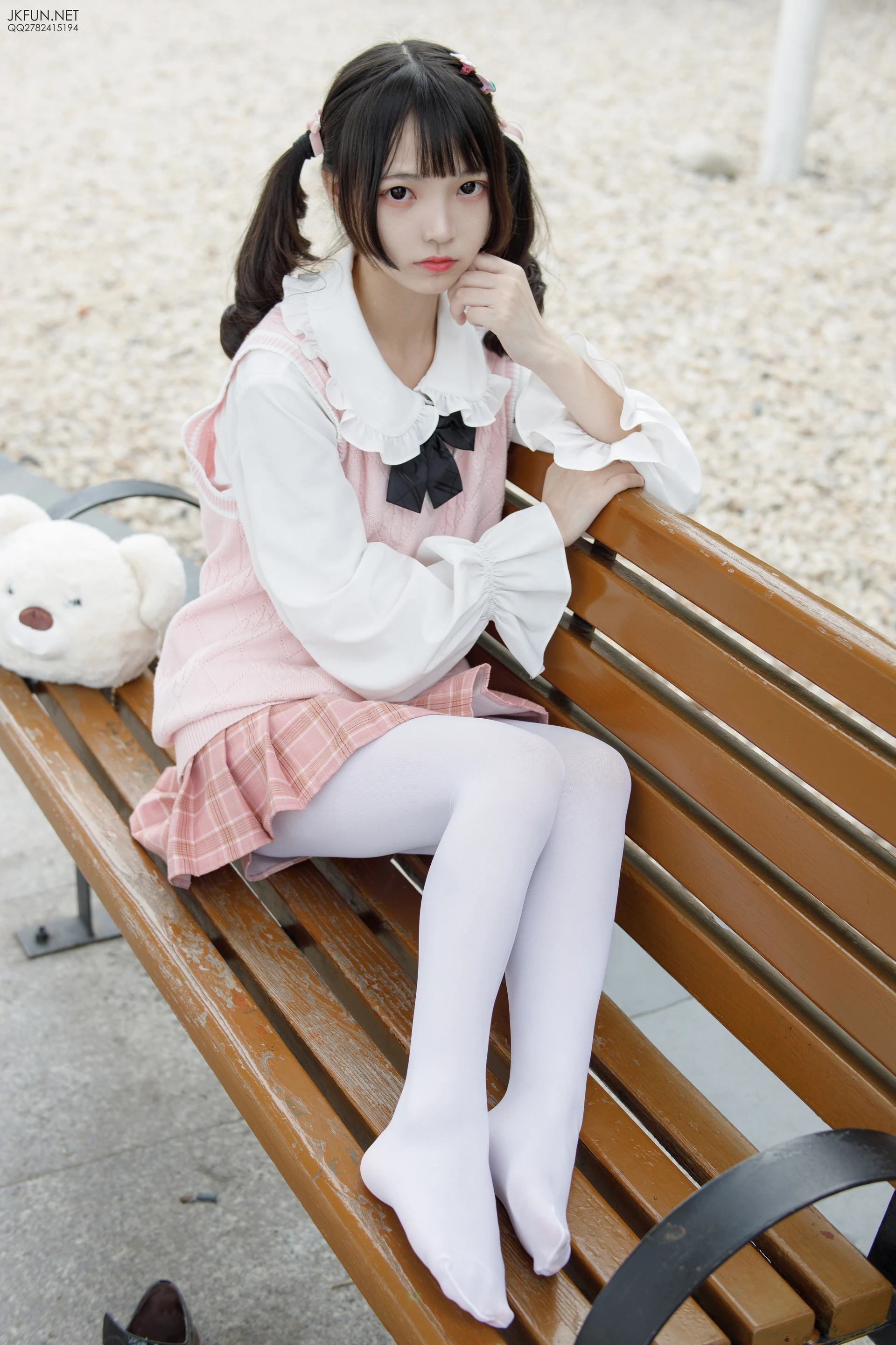 JKFUN-007 [126P1V-2.71G]JKFUN, 制服, 可爱, 学生装, 森萝财团, 白丝, 美腿