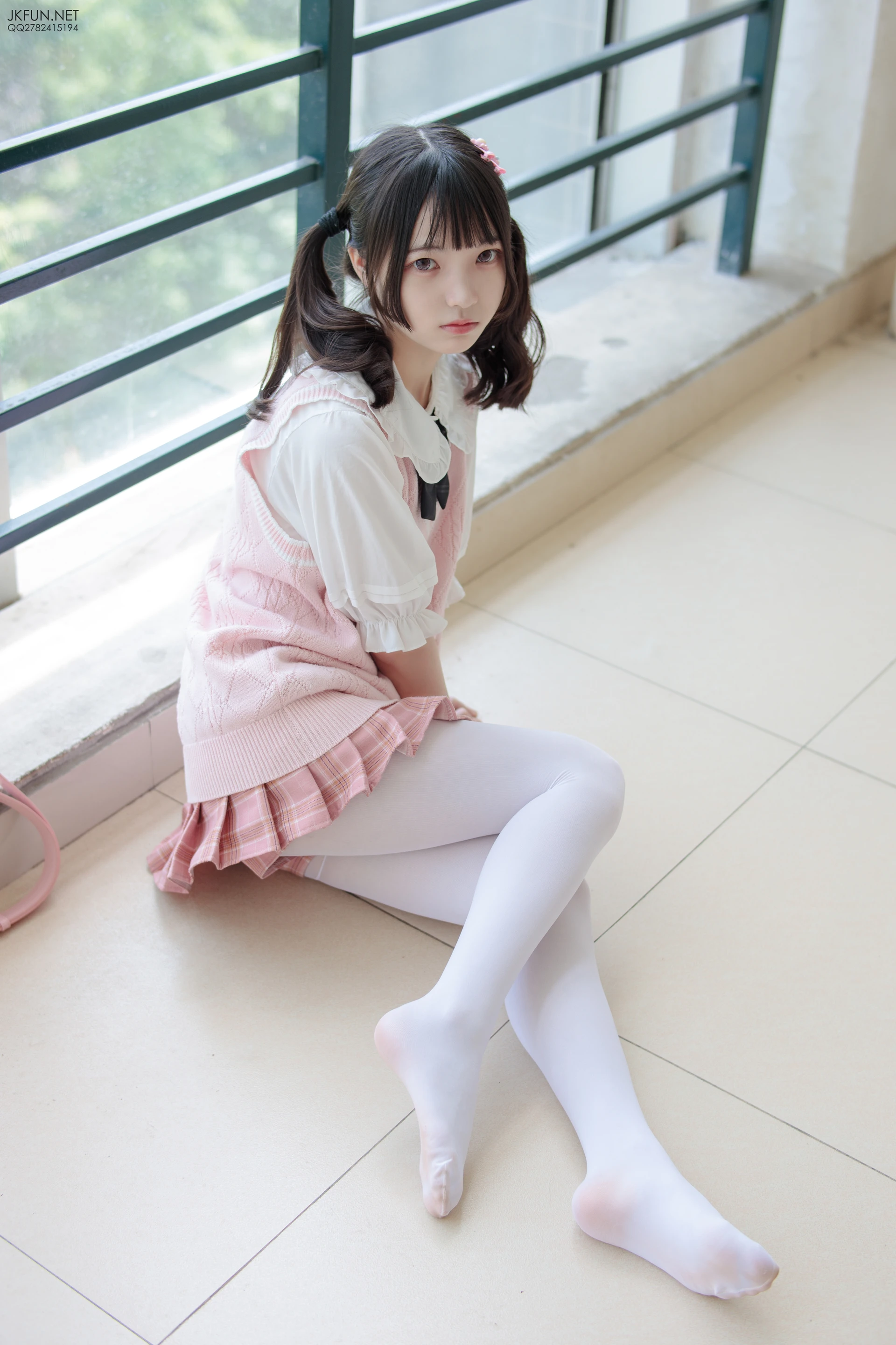 JKFUN-007 [126P1V-2.71G]JKFUN, 制服, 可爱, 学生装, 森萝财团, 白丝, 美腿