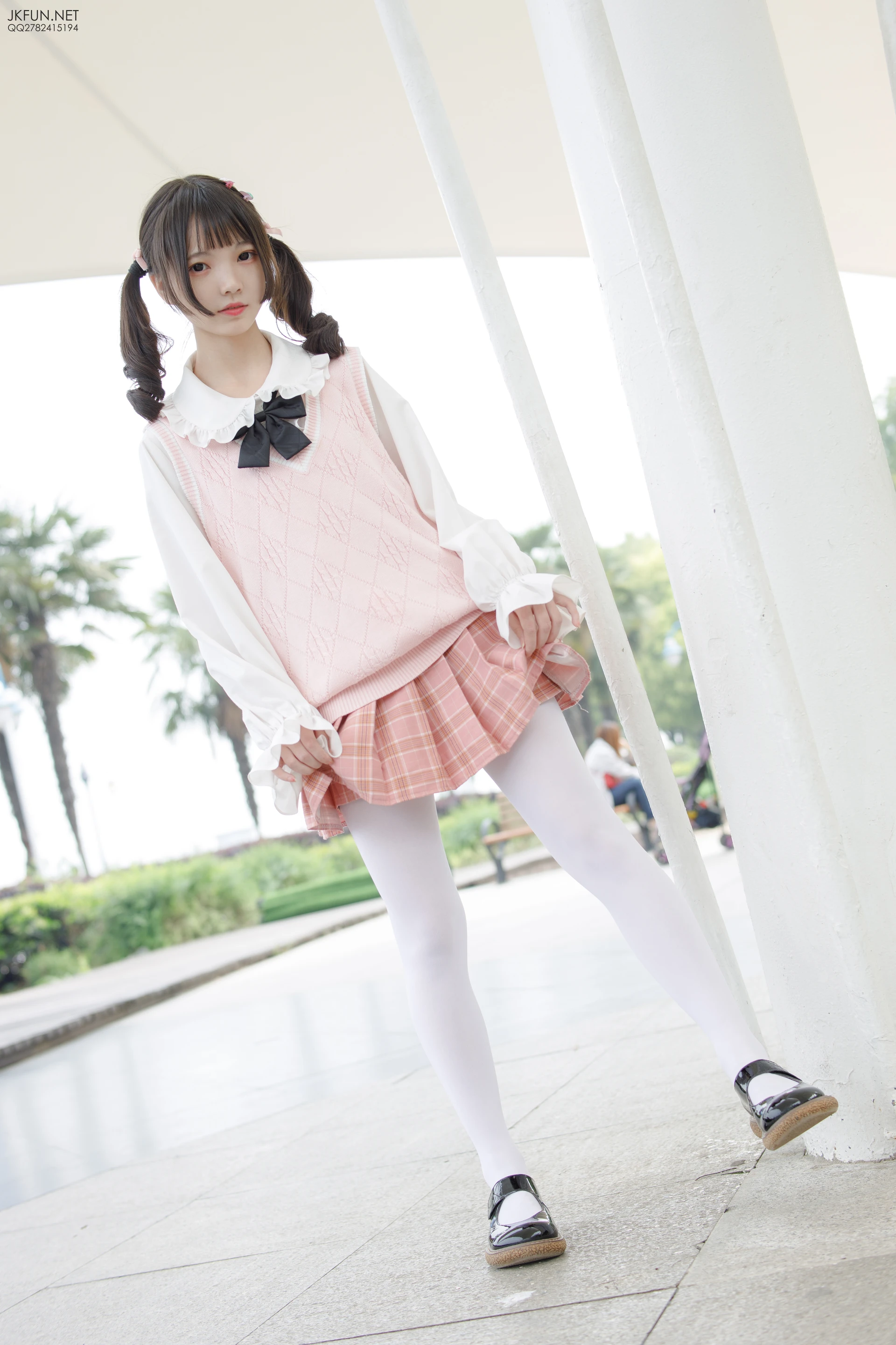 JKFUN-007 [126P1V-2.71G]JKFUN, 制服, 可爱, 学生装, 森萝财团, 白丝, 美腿