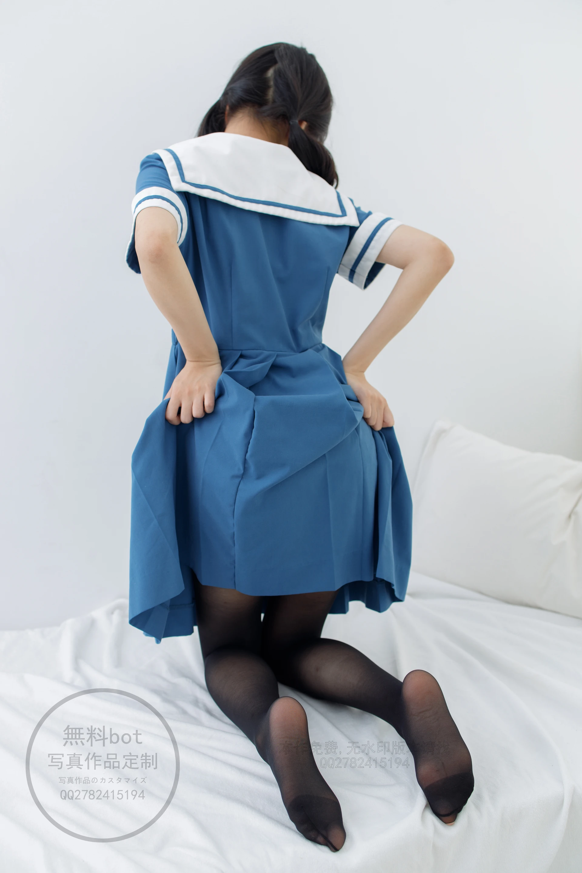 森萝财团 無料 – 02 黑丝蓝色JK制服[82P-932.8M]JK, JK制服, 制服, 有料, 森萝财团, 無料, 美腿, 美足, 黑丝