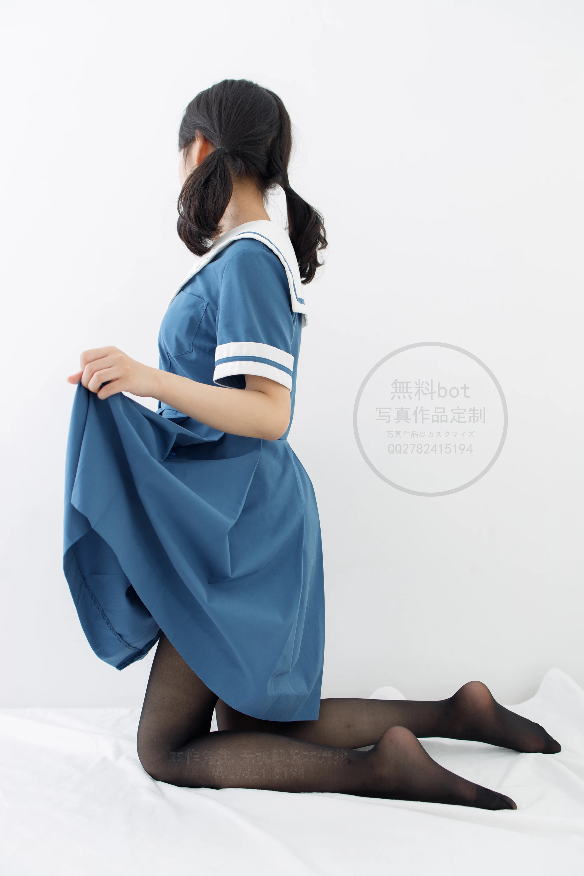 森萝财团 無料 – 02 黑丝蓝色JK制服[82P-932.8M]JK, JK制服, 制服, 有料, 森萝财团, 無料, 美腿, 美足, 黑丝