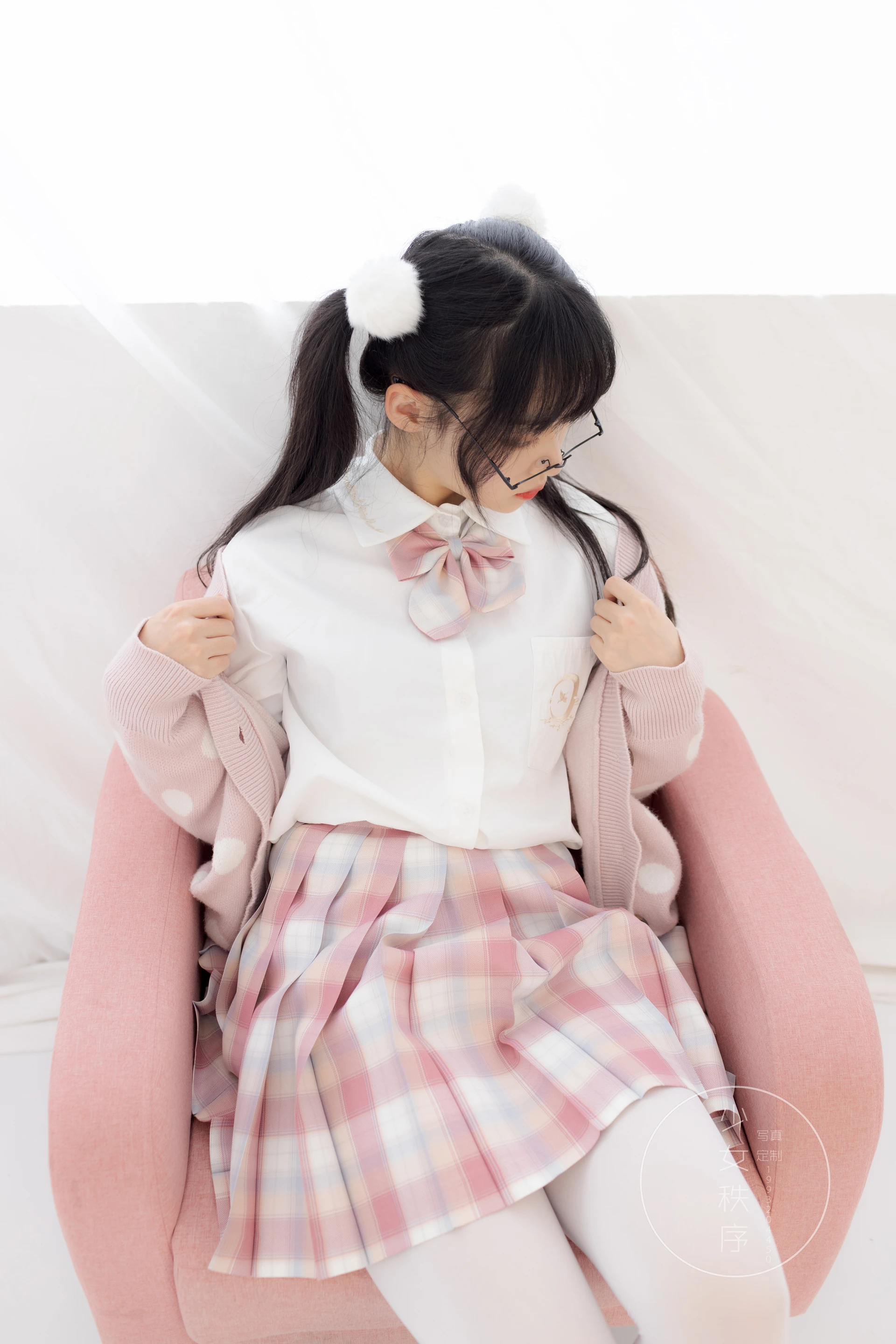 少女秩序 VOL.21 双马尾白丝JK制服 [78P-679MB]JK制服, 双马尾, 可爱, 少女秩序, 白丝, 美腿, 美足