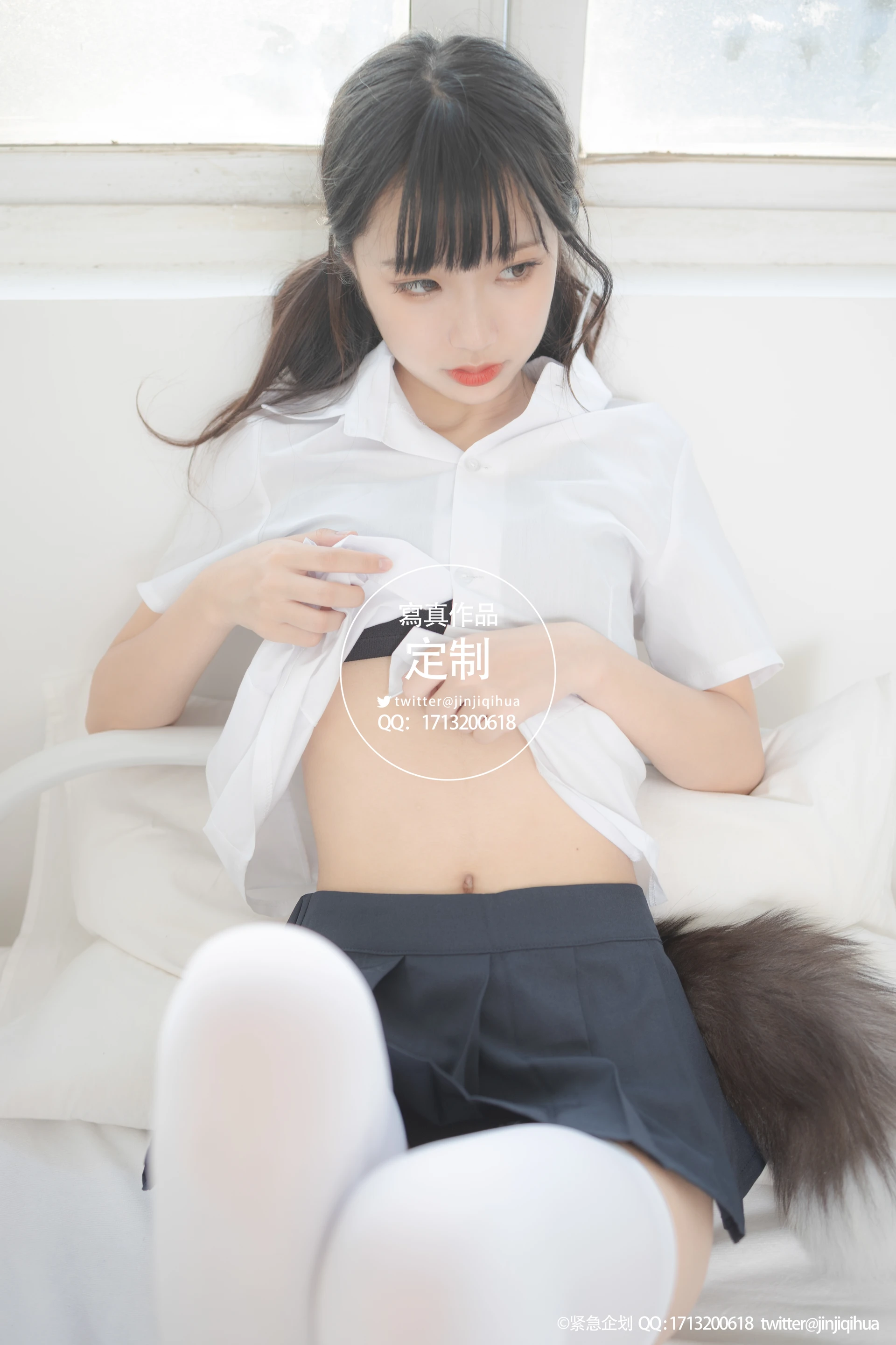 紧急企划 VOL.005 [68P1V-491M] 一只喵喵梓JK, JK制服, 一只喵喵梓, 制服, 白丝, 紧急企划, 美腿, 美足