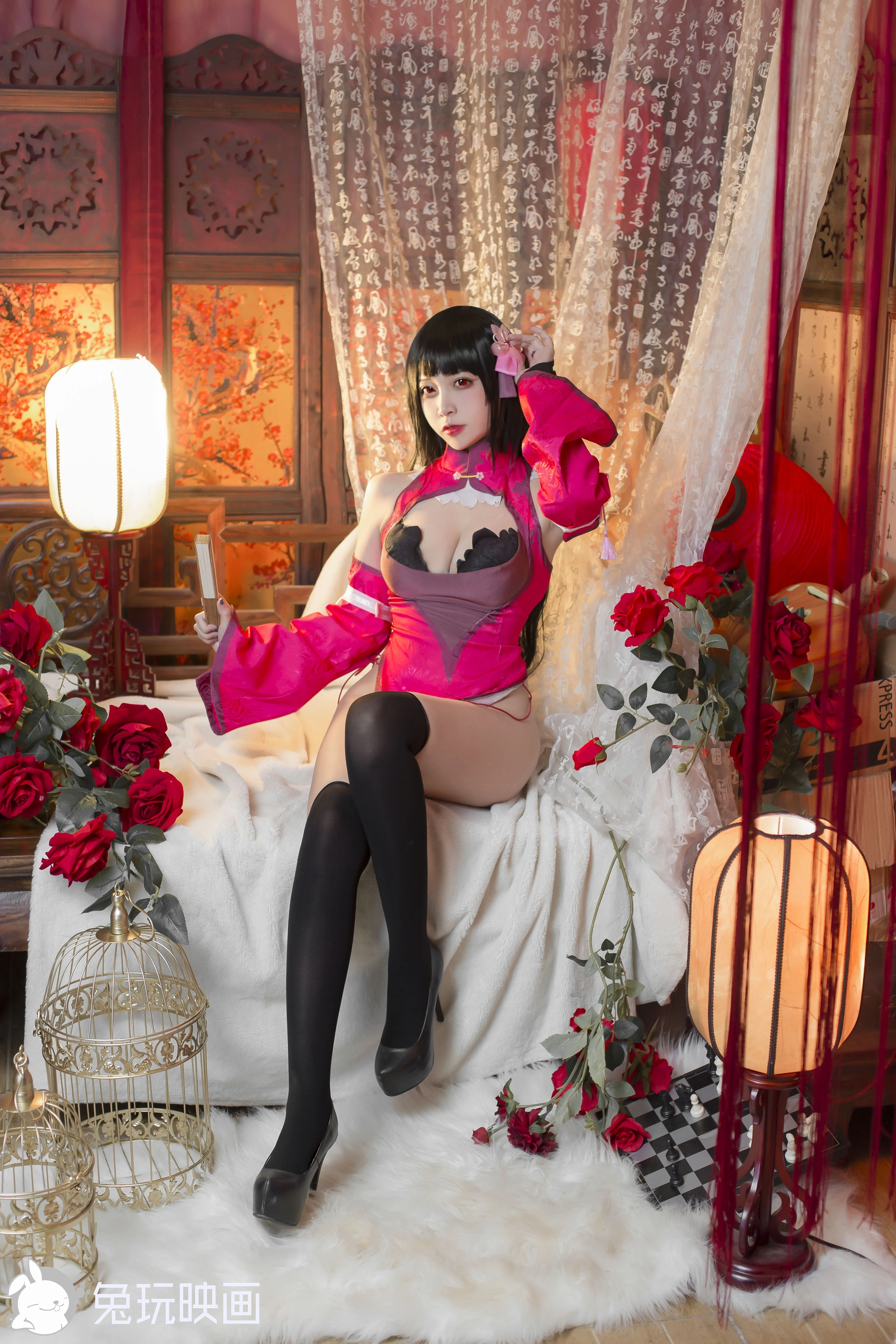 D55.003 红蓝旗袍 [40P-309MB]