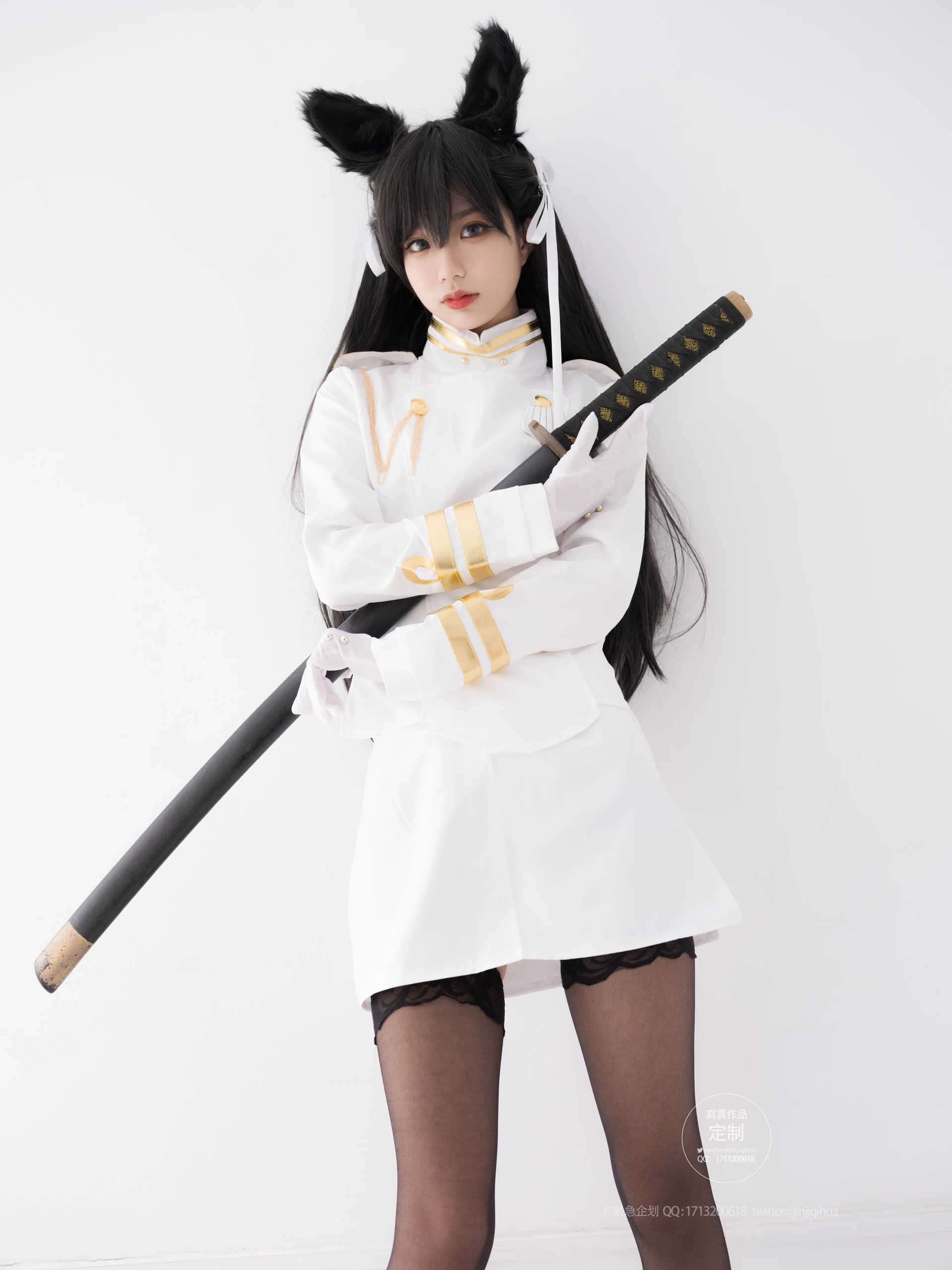 紧急企划 VOL.016 [80P1V-2.06G] 一只喵喵梓 爱宕黑丝一只喵喵梓, 制服, 爱宕, 紧急企划, 美腿, 美足, 黑丝