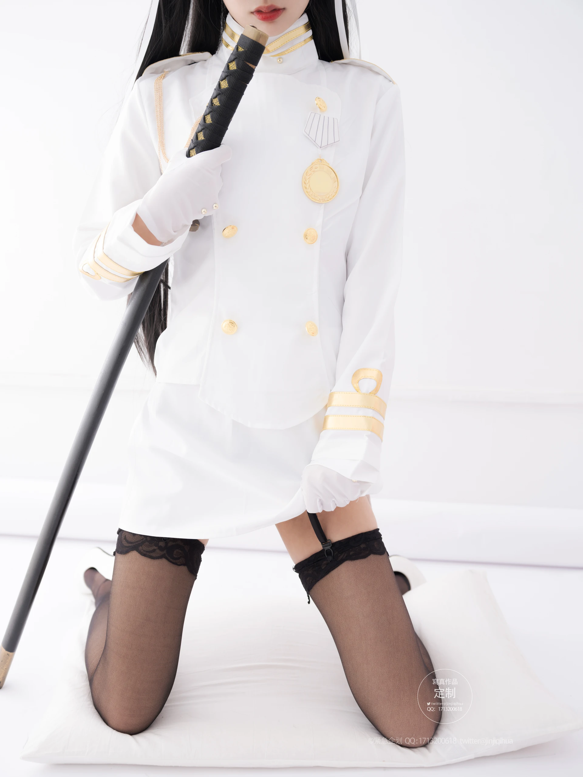 紧急企划 VOL.016 [80P1V-2.06G] 一只喵喵梓 爱宕黑丝一只喵喵梓, 制服, 爱宕, 紧急企划, 美腿, 美足, 黑丝