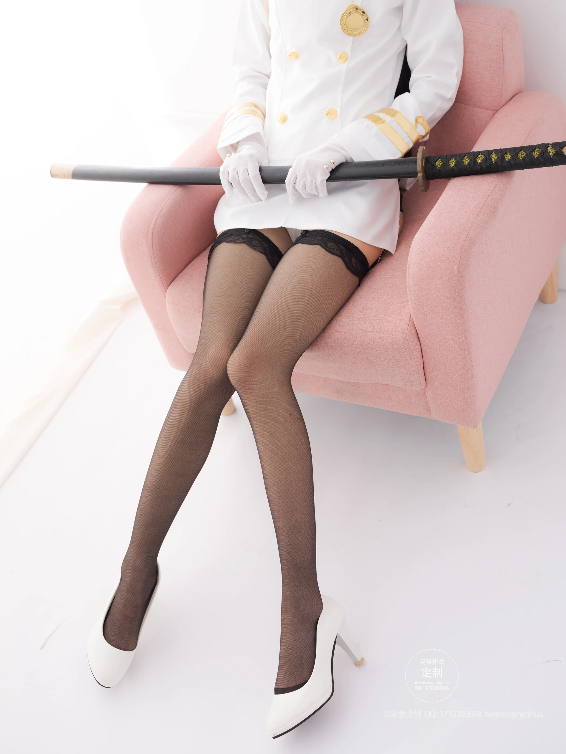 紧急企划 VOL.016 [80P1V-2.06G] 一只喵喵梓 爱宕黑丝一只喵喵梓, 制服, 爱宕, 紧急企划, 美腿, 美足, 黑丝