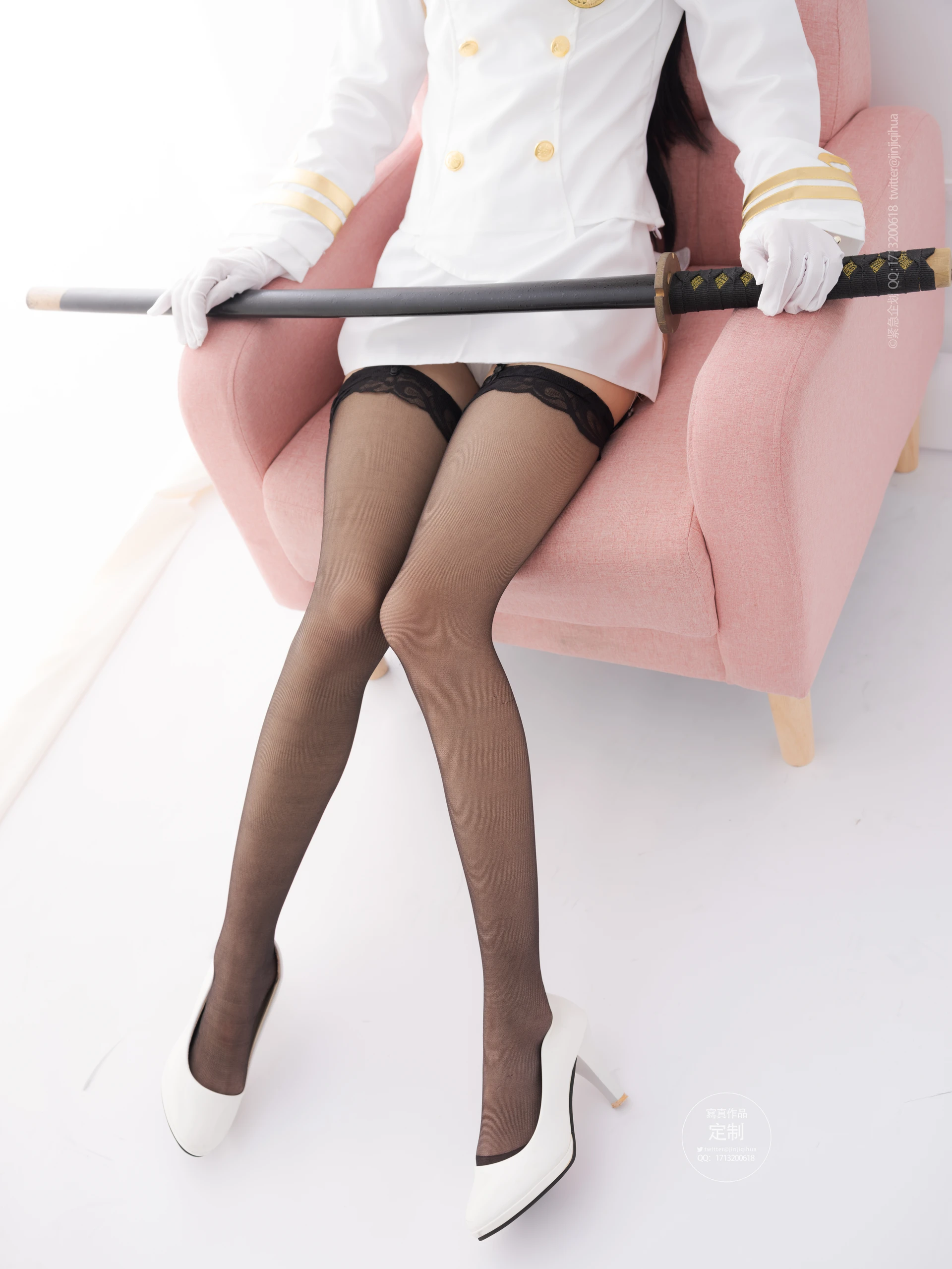 紧急企划 VOL.016 [80P1V-2.06G] 一只喵喵梓 爱宕黑丝一只喵喵梓, 制服, 爱宕, 紧急企划, 美腿, 美足, 黑丝