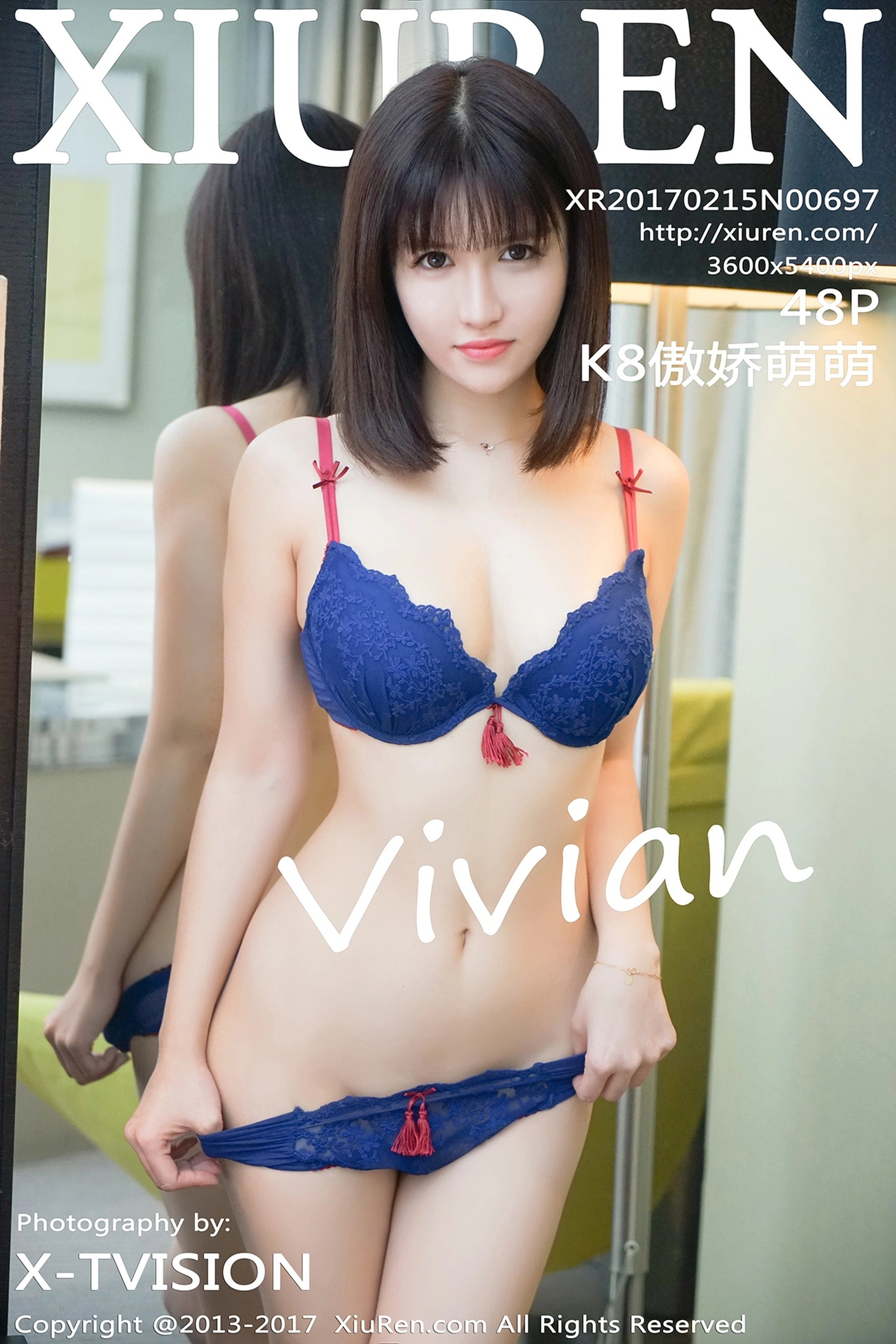 XiuRen秀人网 2017.02.15 No.697 K8傲娇萌萌Vivian [48P-127MB]