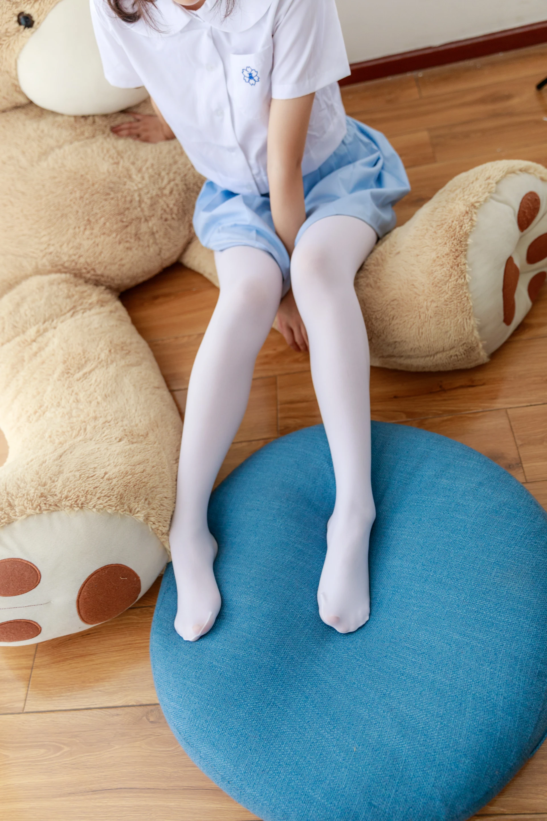 喵写真 R15-007 [81P1V-718M]可爱, 喵写真, 学生装, 白丝, 美腿