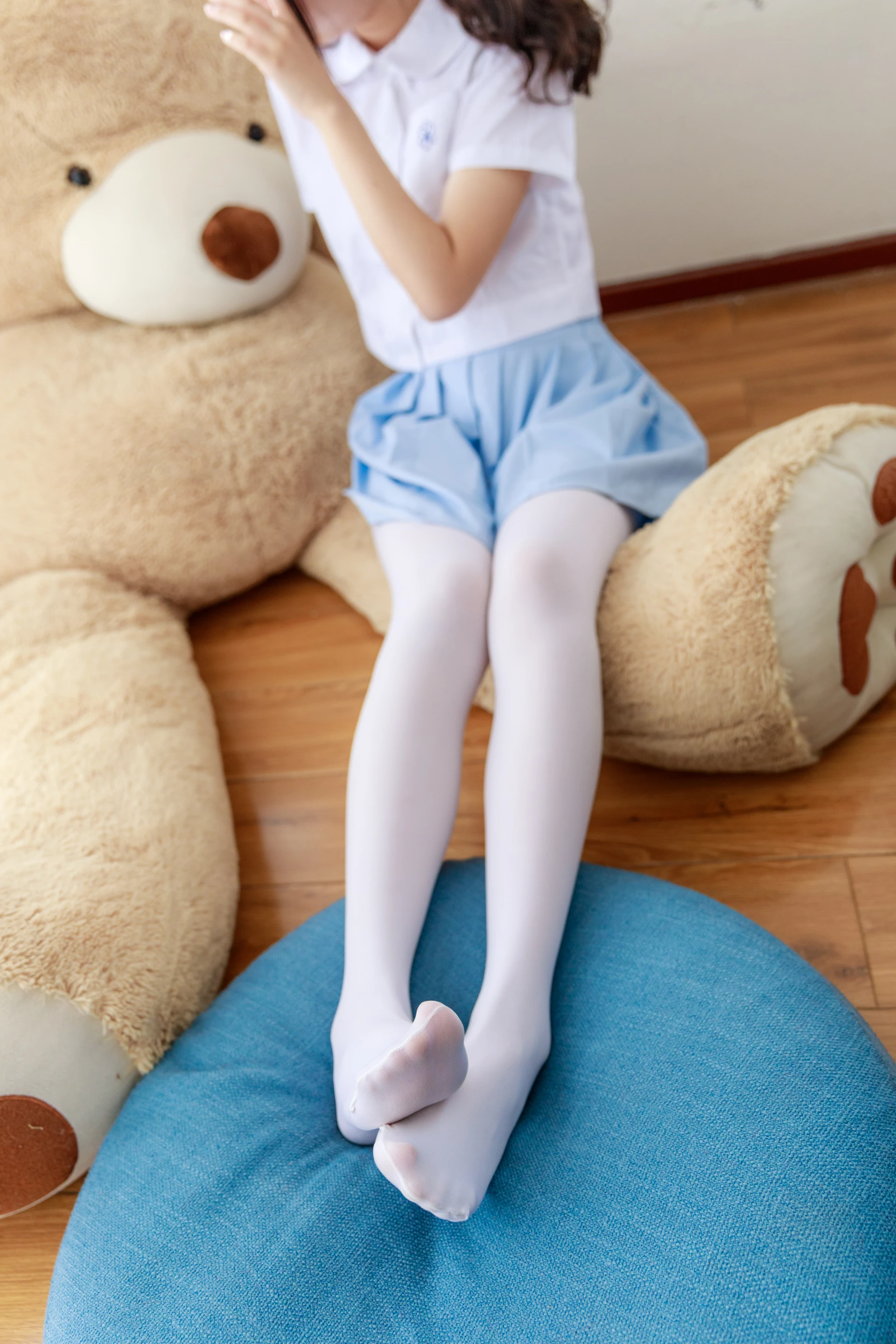 喵写真 R15-007 [81P1V-718M]可爱, 喵写真, 学生装, 白丝, 美腿