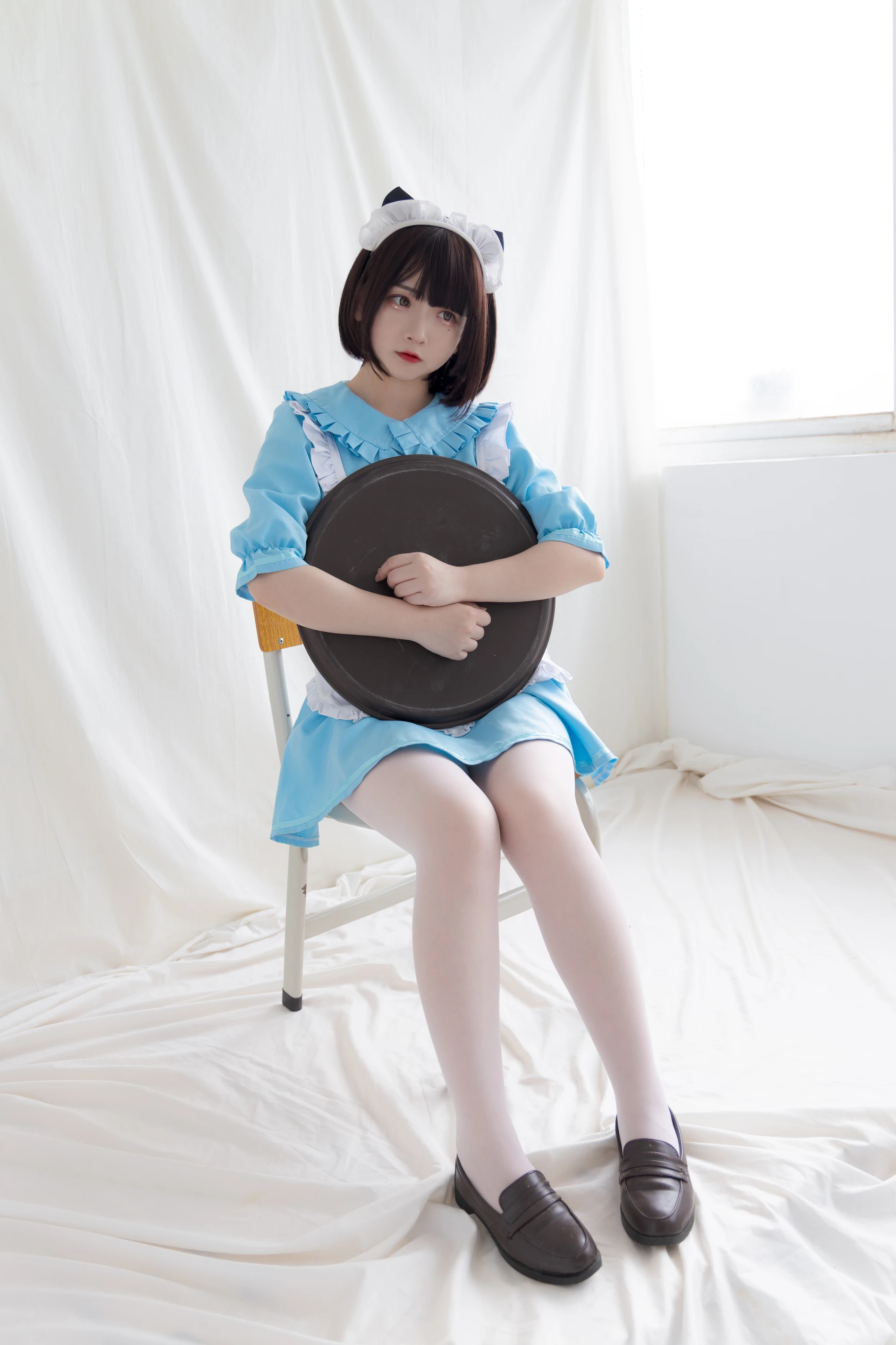 少女秩序 EX.06 古川kagura 蓝色猫女仆白丝美腿[42P-295.7M]古川kagura, 女仆, 少女秩序, 白丝, 美腿, 美足