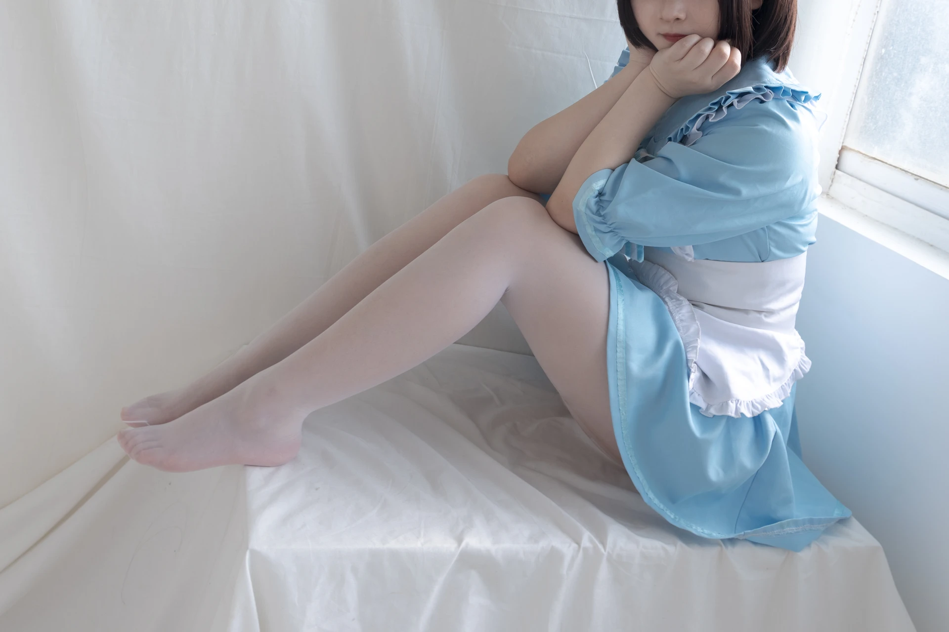少女秩序 EX.06 古川kagura 蓝色猫女仆白丝美腿[42P-295.7M]古川kagura, 女仆, 少女秩序, 白丝, 美腿, 美足