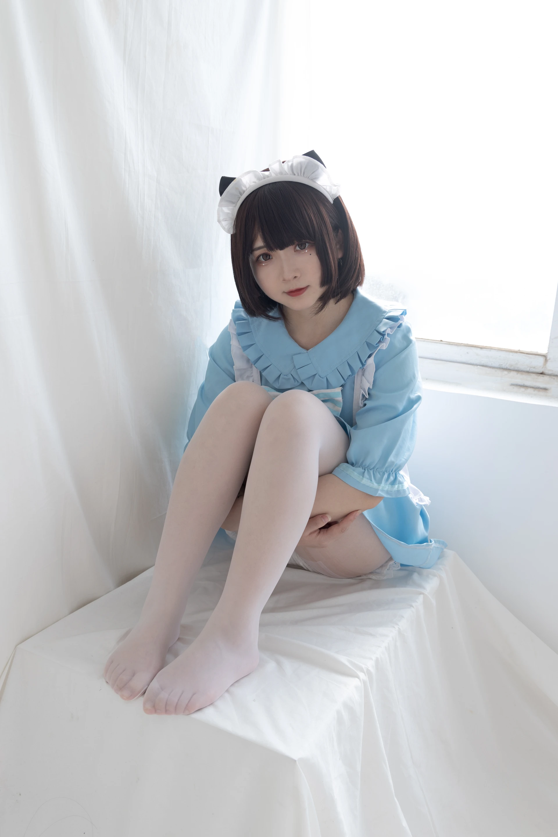 少女秩序 EX.06 古川kagura 蓝色猫女仆白丝美腿[42P-295.7M]古川kagura, 女仆, 少女秩序, 白丝, 美腿, 美足