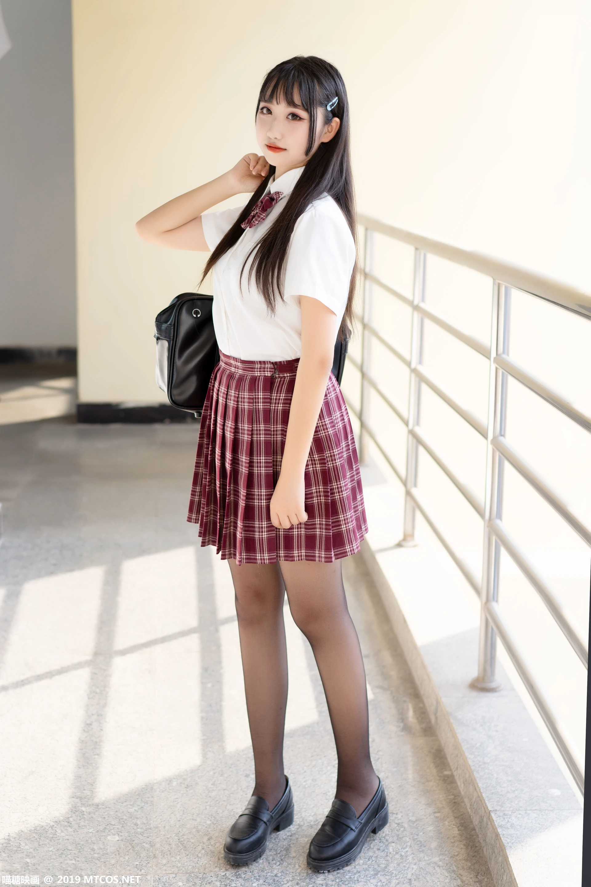 喵糖映画 VOL.023 [44P-396M制服, 可爱, 喵糖映画, 美腿, 黑丝