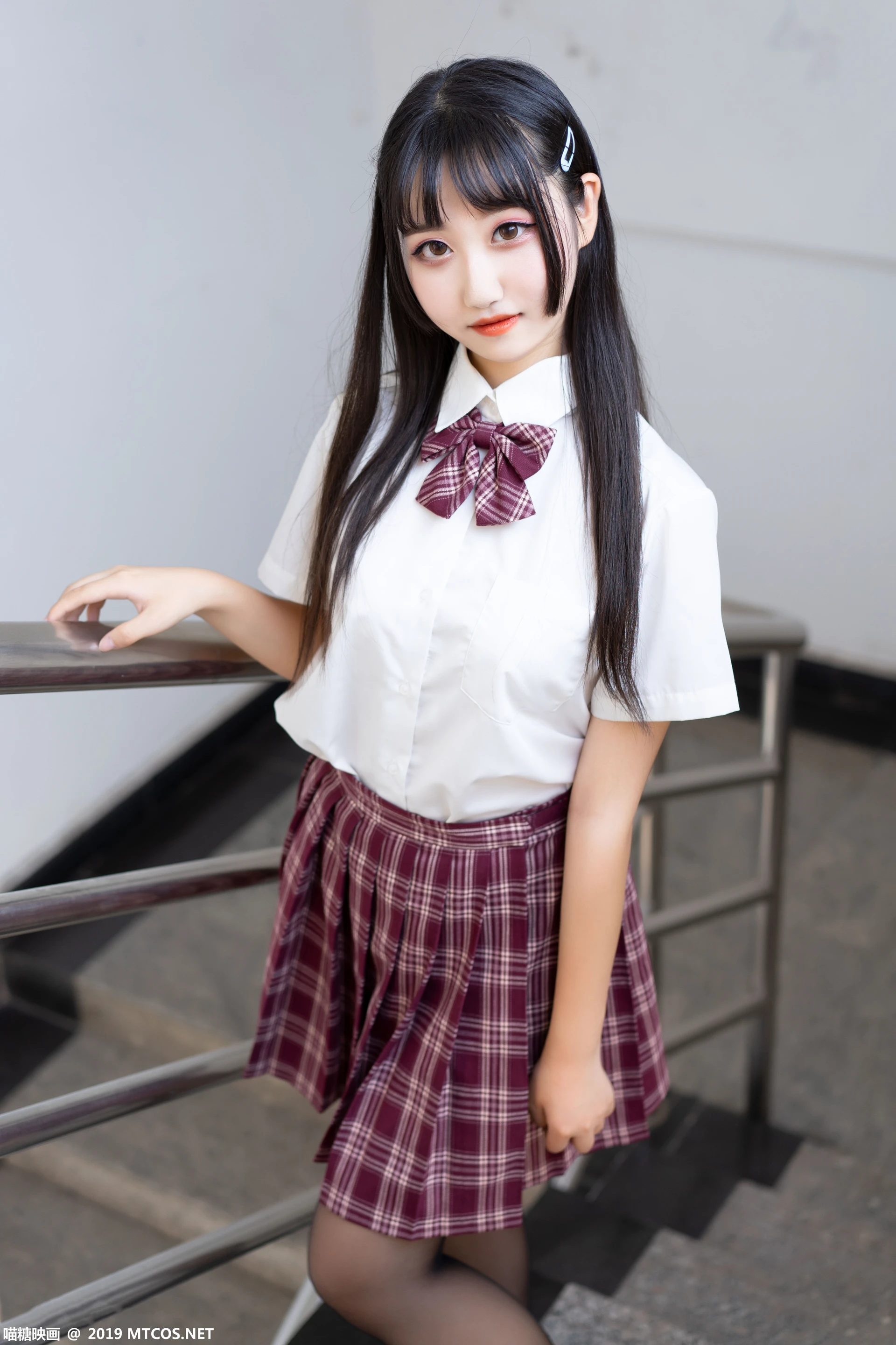 喵糖映画 VOL.023 [44P-396M制服, 可爱, 喵糖映画, 美腿, 黑丝