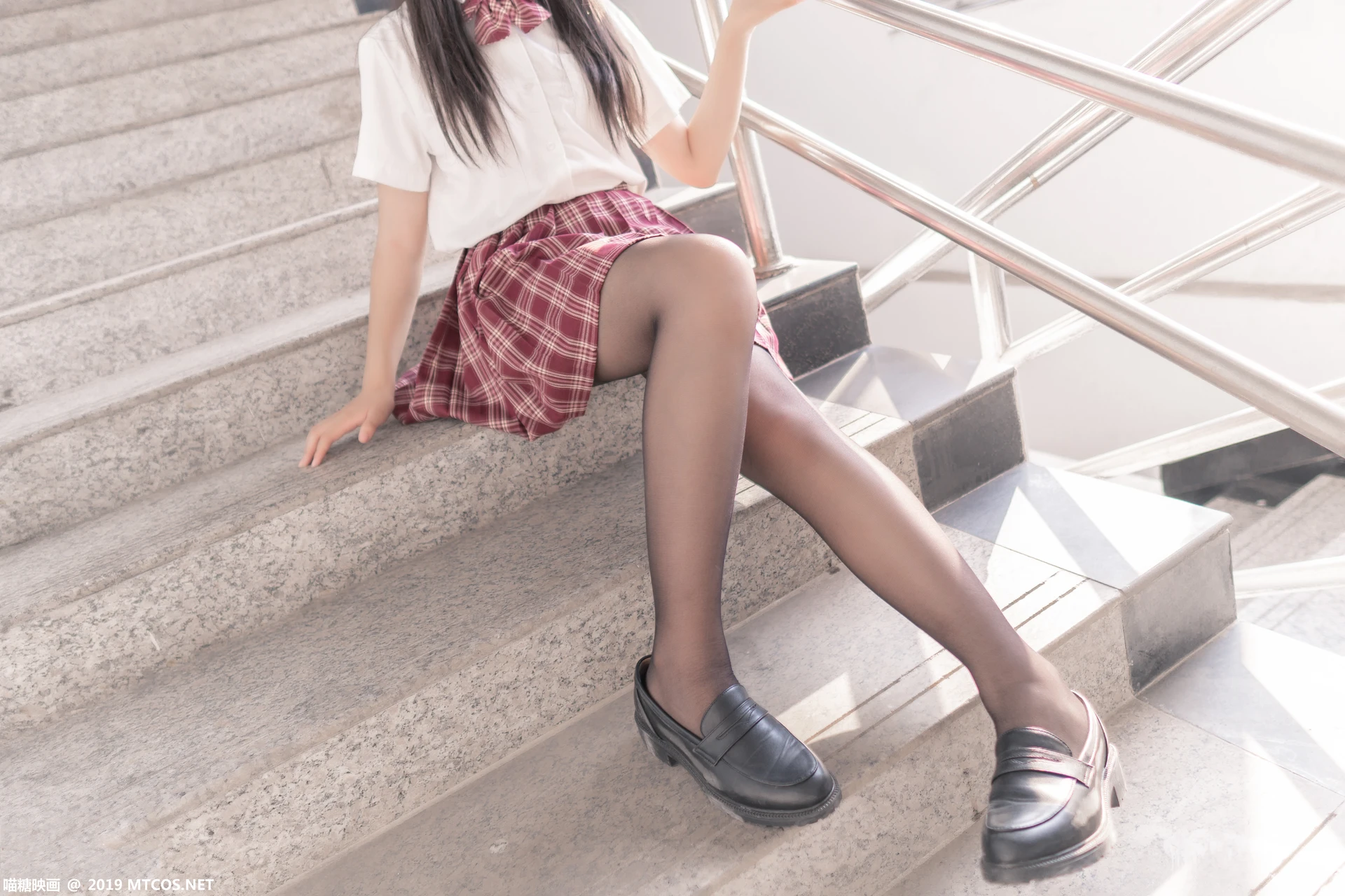 喵糖映画 VOL.023 [44P-396M制服, 可爱, 喵糖映画, 美腿, 黑丝