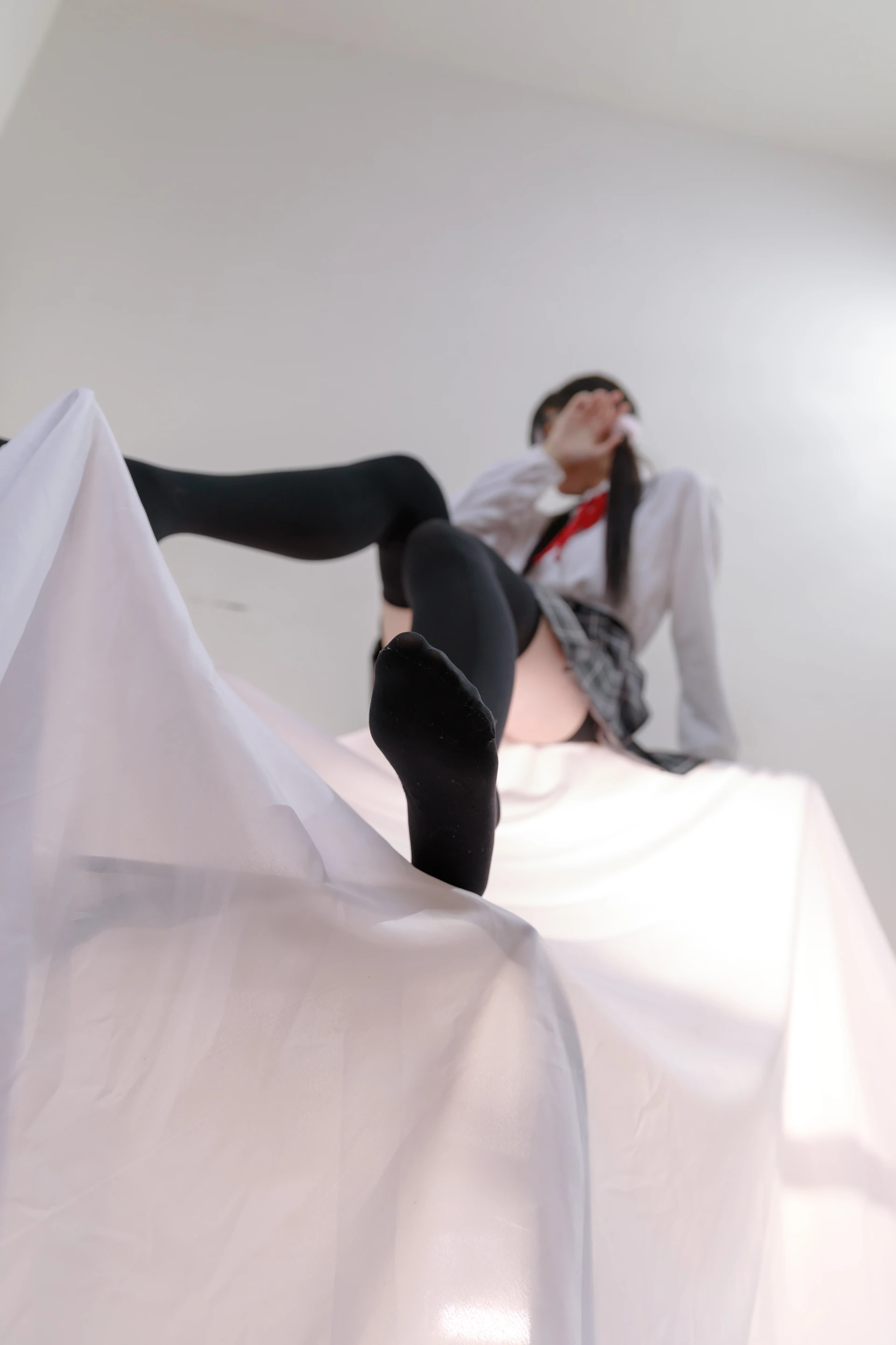 喵写真 R15-008 [91P1V-583M]可爱, 喵写真, 学生装, 美腿, 黑丝