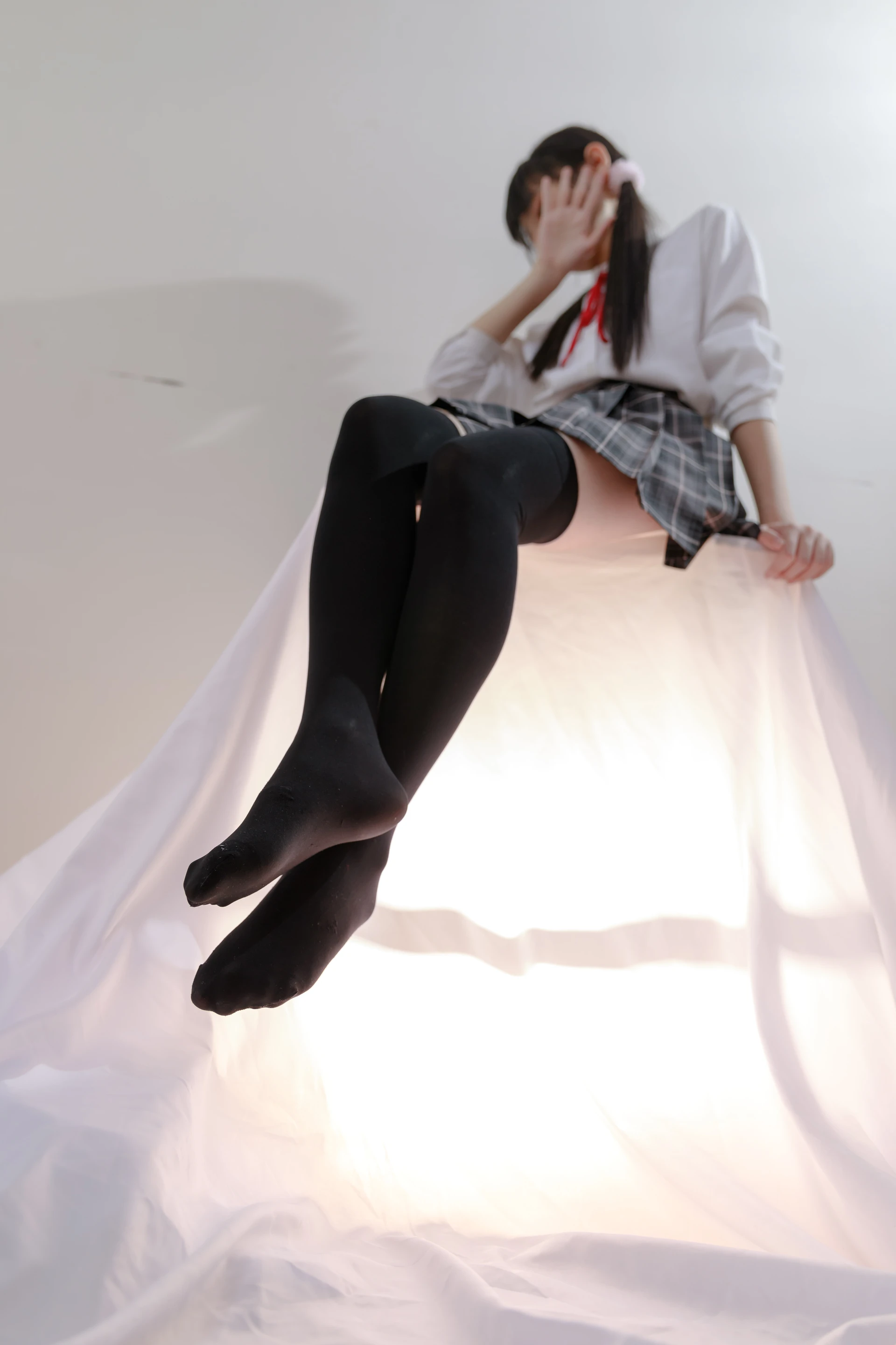 喵写真 R15-008 [91P1V-583M]可爱, 喵写真, 学生装, 美腿, 黑丝