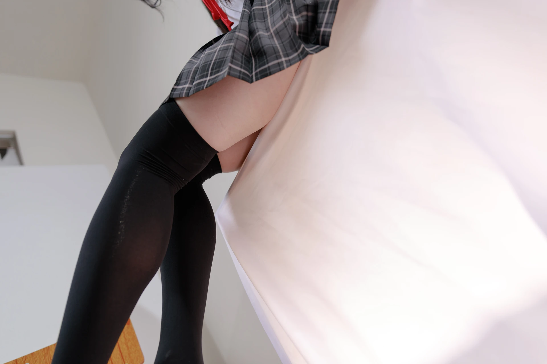 喵写真 R15-008 [91P1V-583M]可爱, 喵写真, 学生装, 美腿, 黑丝