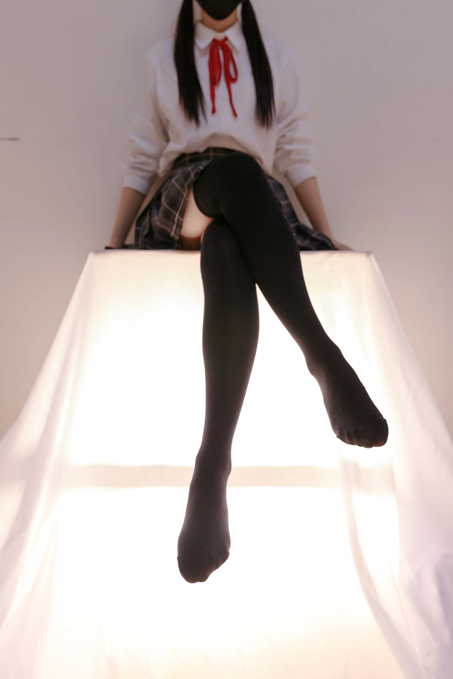 喵写真 R15-008 [91P1V-583M]可爱, 喵写真, 学生装, 美腿, 黑丝