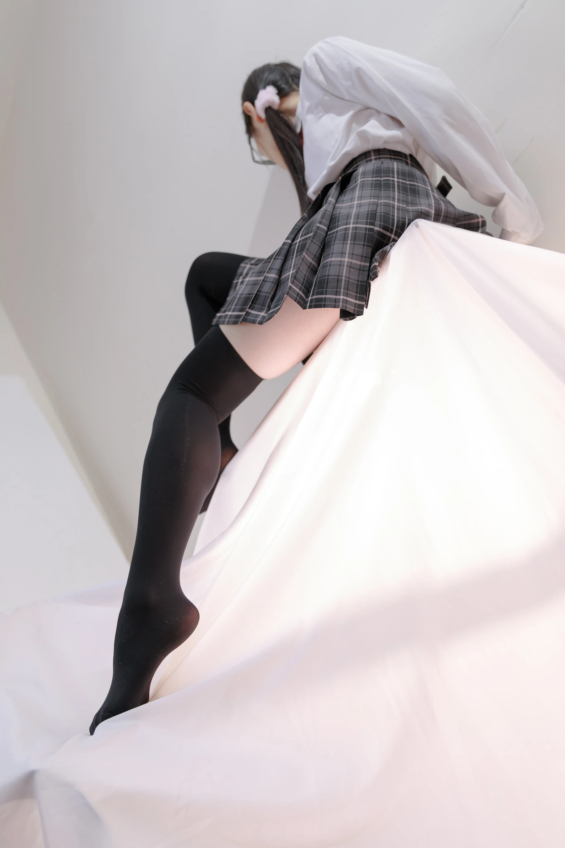 喵写真 R15-008 [91P1V-583M]可爱, 喵写真, 学生装, 美腿, 黑丝