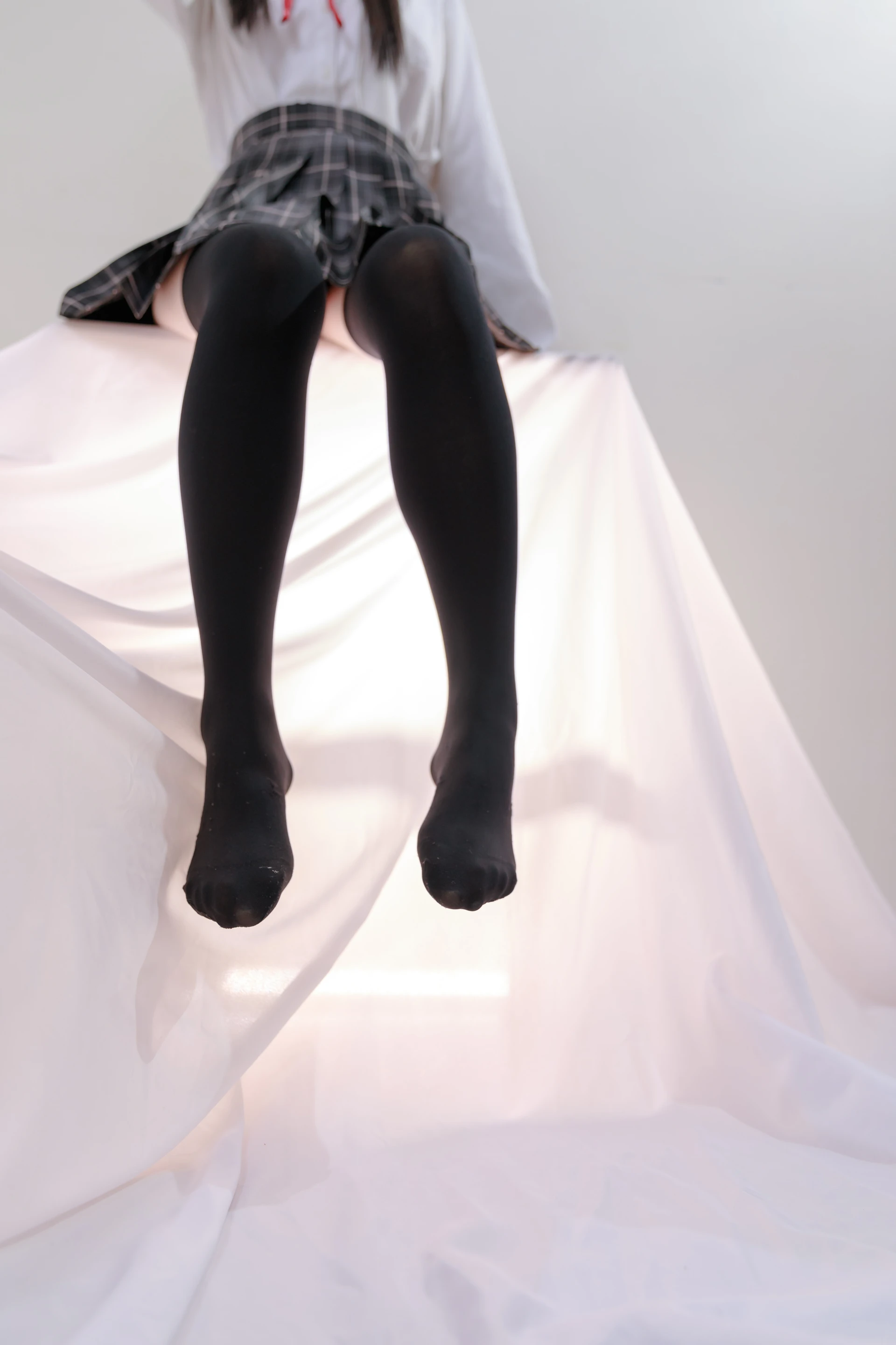 喵写真 R15-008 [91P1V-583M]可爱, 喵写真, 学生装, 美腿, 黑丝