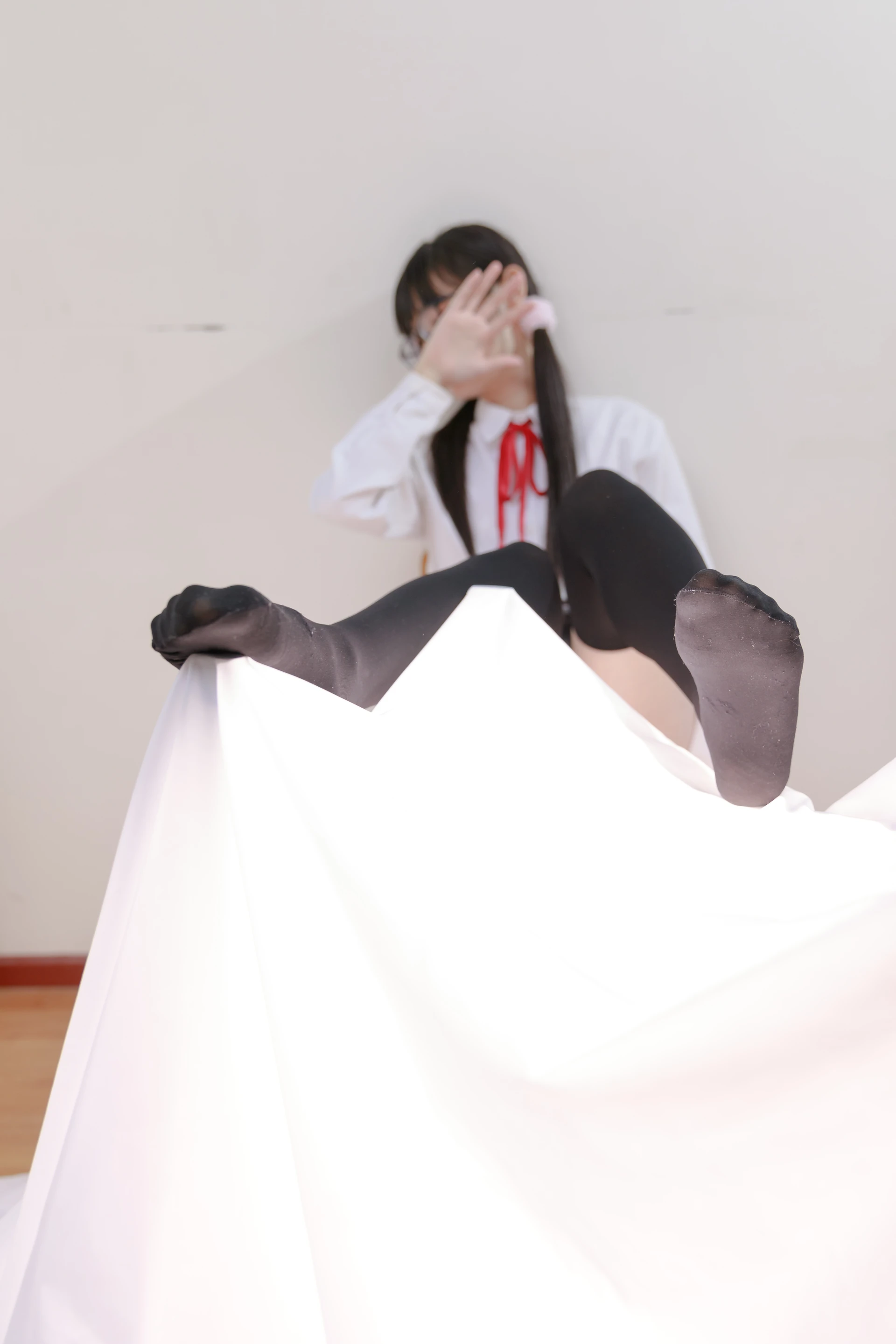 喵写真 R15-008 [91P1V-583M]可爱, 喵写真, 学生装, 美腿, 黑丝