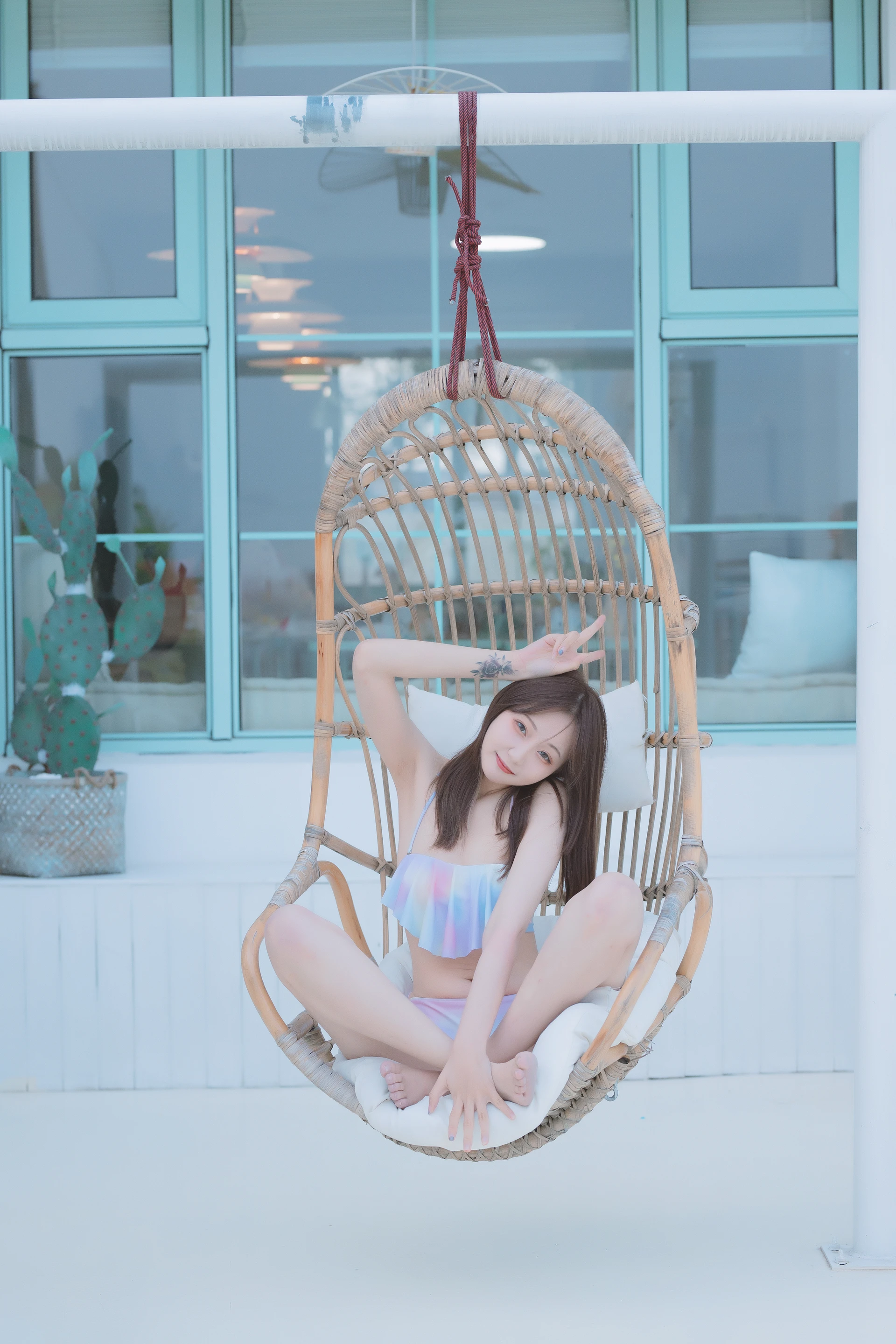 神楽坂真冬 第三季 序号2：《笑颜水时计》夏日比基尼 [150P3V-621MB]内衣, 泳衣, 泳装, 神楽坂真冬, 美腿, 美足