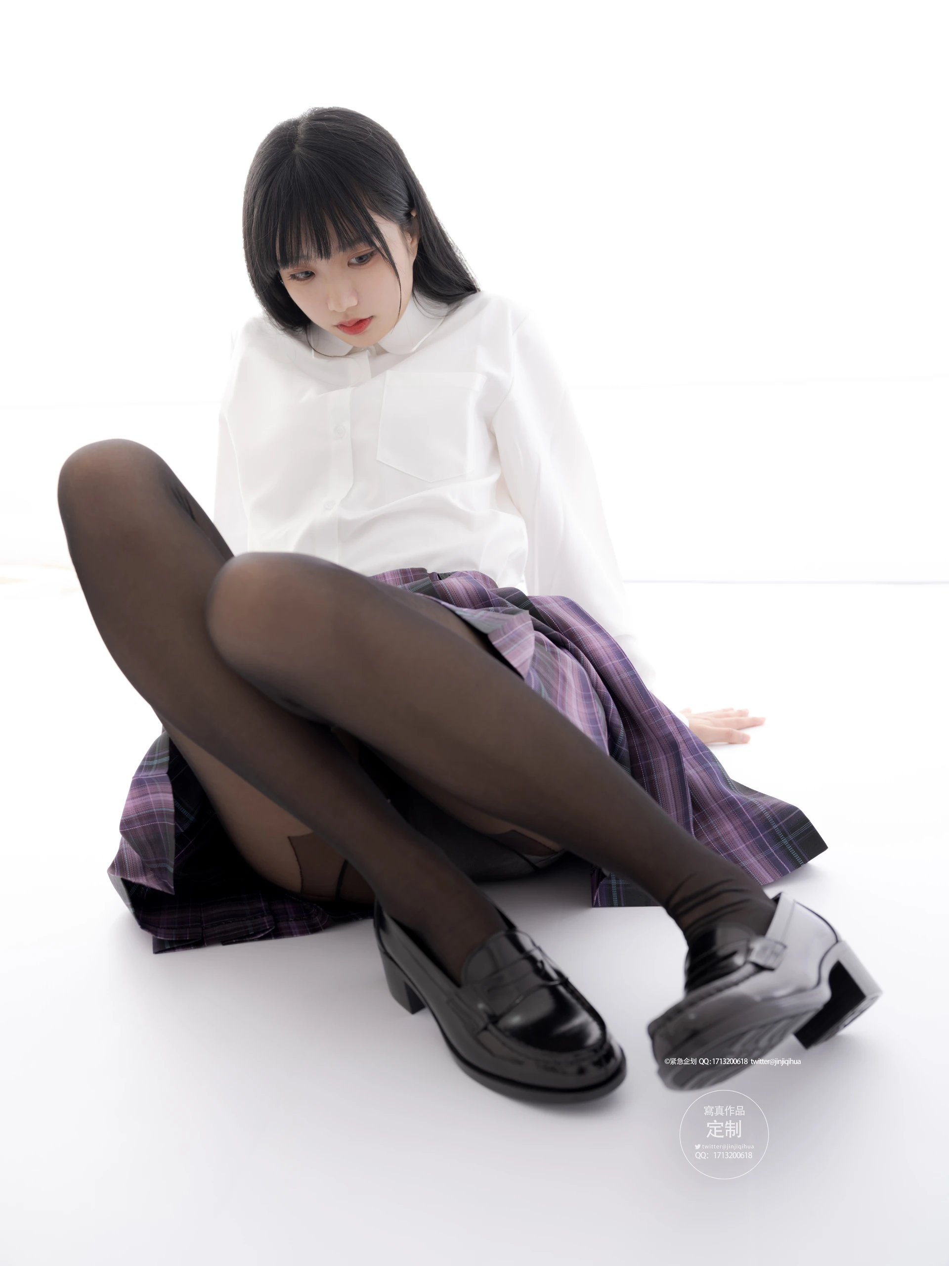 紧急企划 VOL.015 [94P1V-4.4G] 一只喵喵梓JK, JK制服, 一只喵喵梓, 制服, 紧急企划, 美腿, 美足, 黑丝