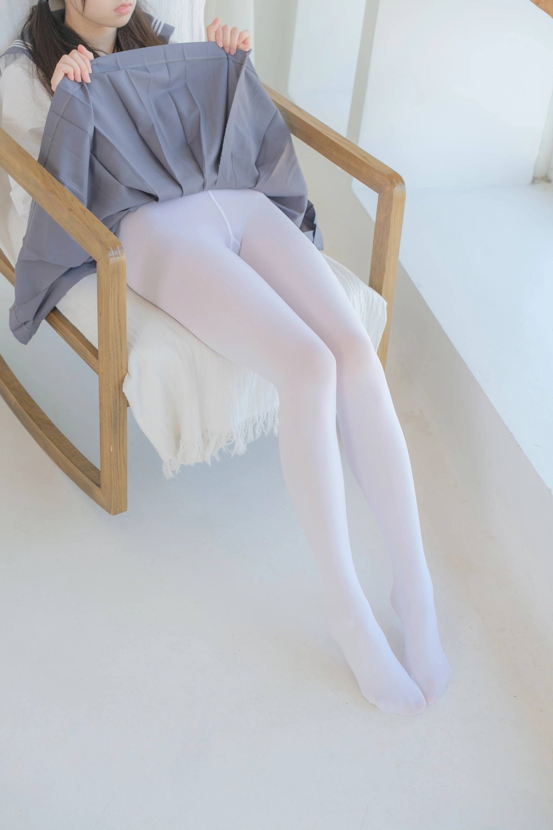 森萝财团 内部VIP系列 雏菊-08 双马尾白丝JK制服 [123P1V-5.61GB]